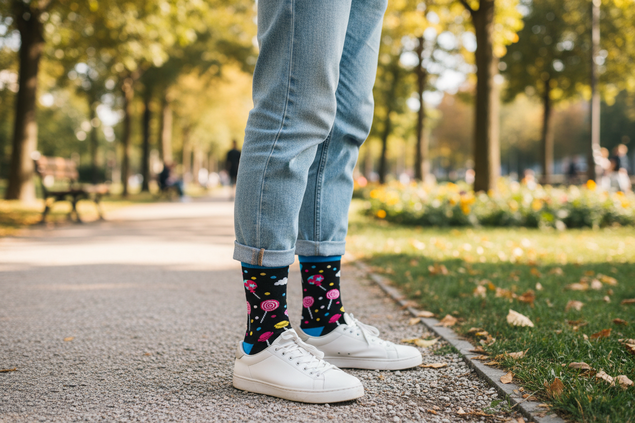 How to Style Novelty Socks: 5 Easy Outfit Ideas for Unisex Crew Socks