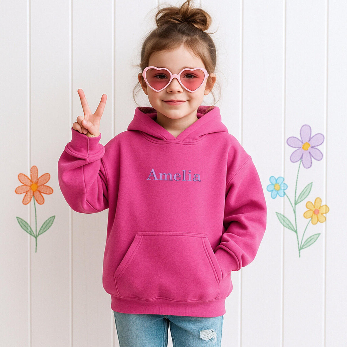 Personalized Embroidered Name Youth Hoodie