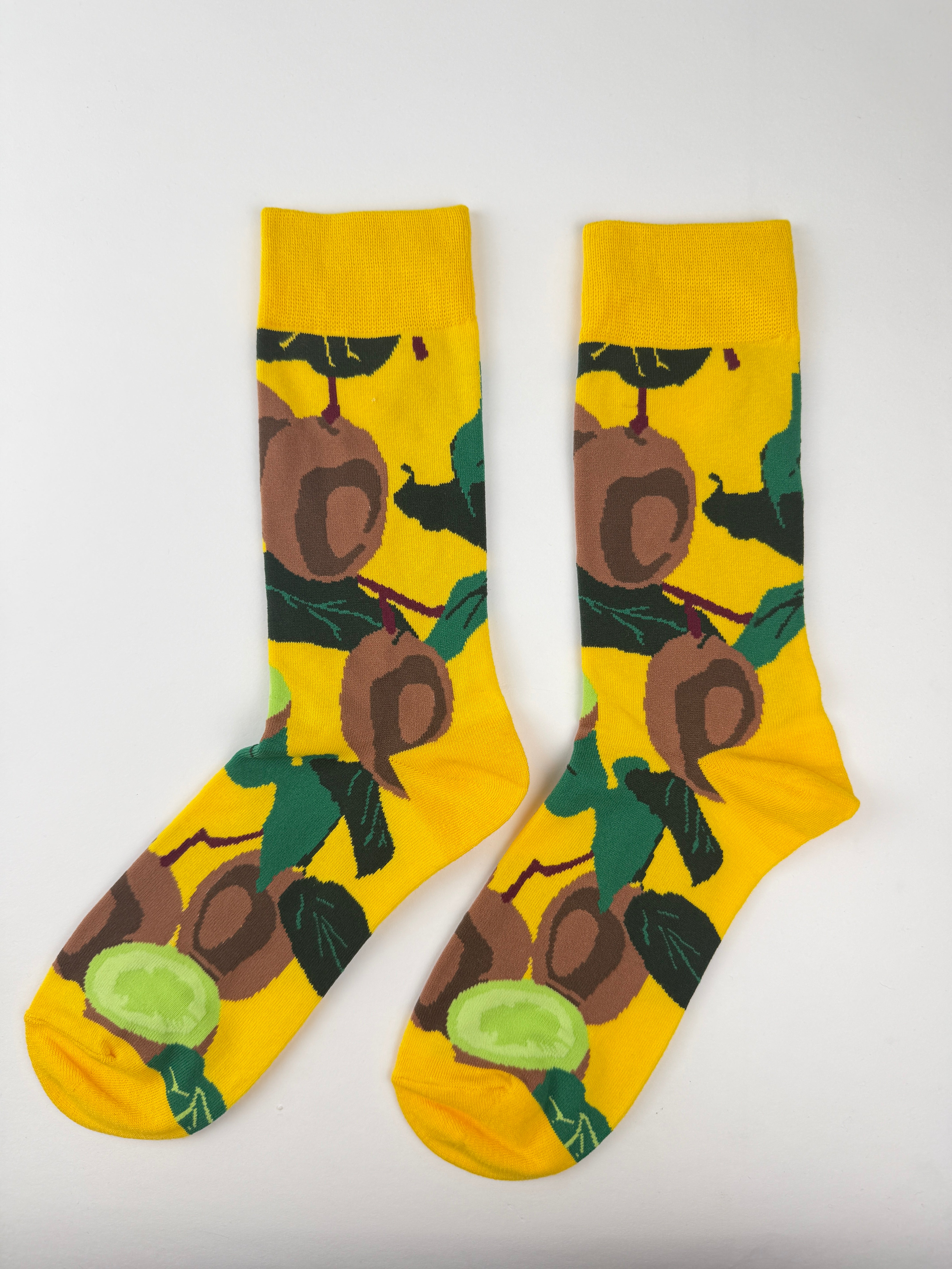Fruit Socks – Kiwi Yellow Tropical Novelty Socks