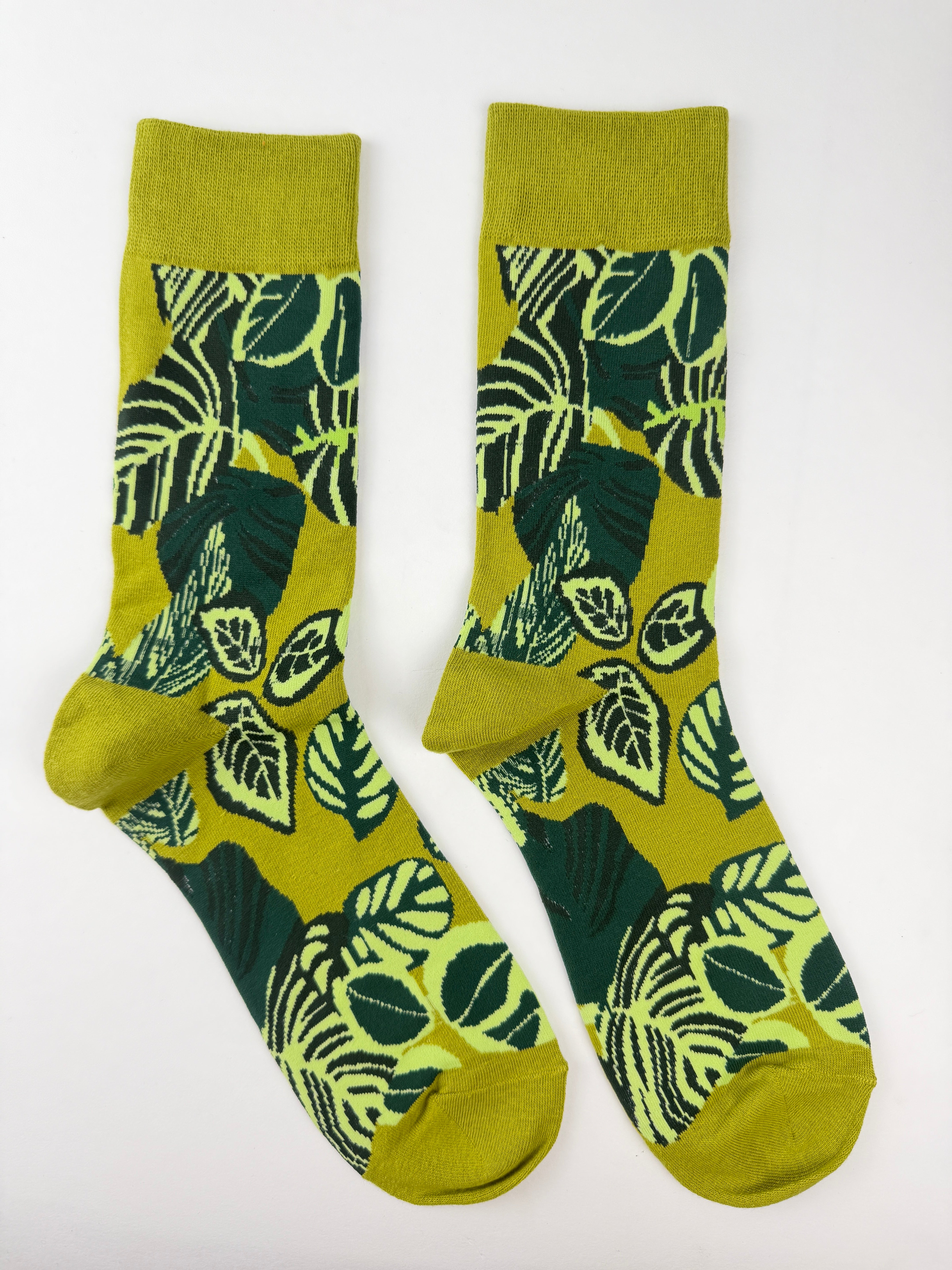 Leaf Socks – Botanical Green Socks