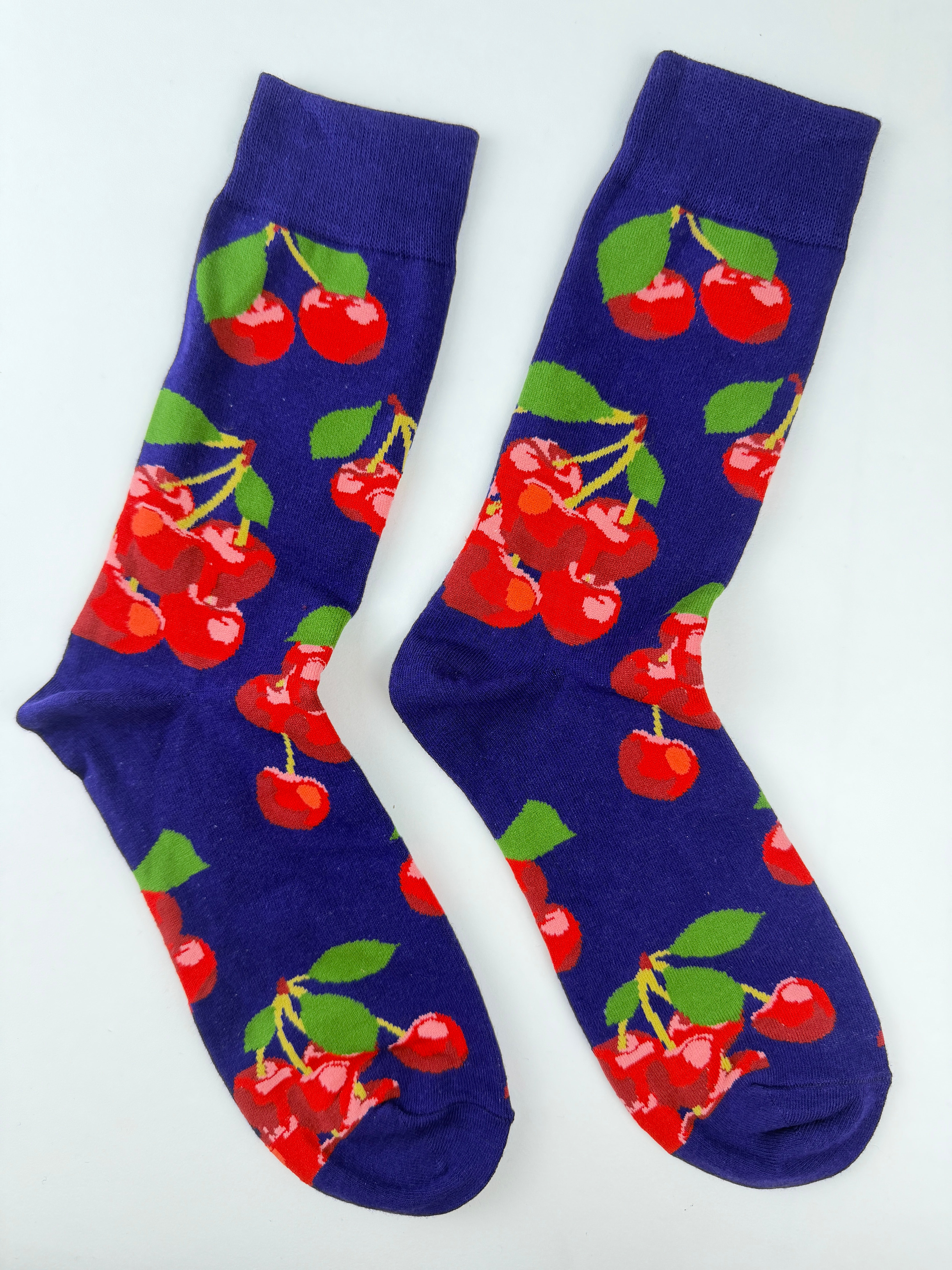 Fruit Socks – Cherry Purple Novelty Socks
