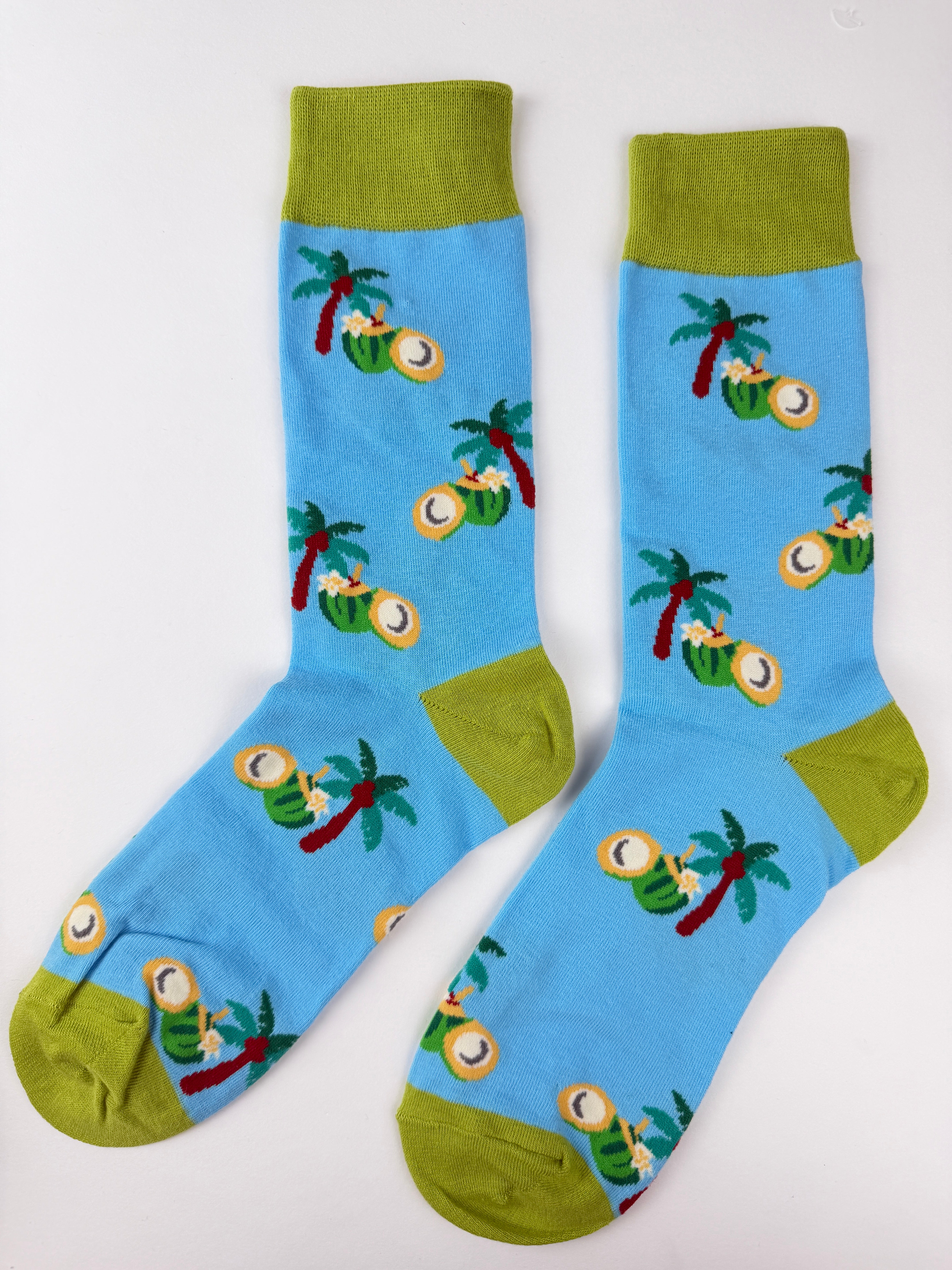 Spring Socks – Coconut Palm Crew Socks
