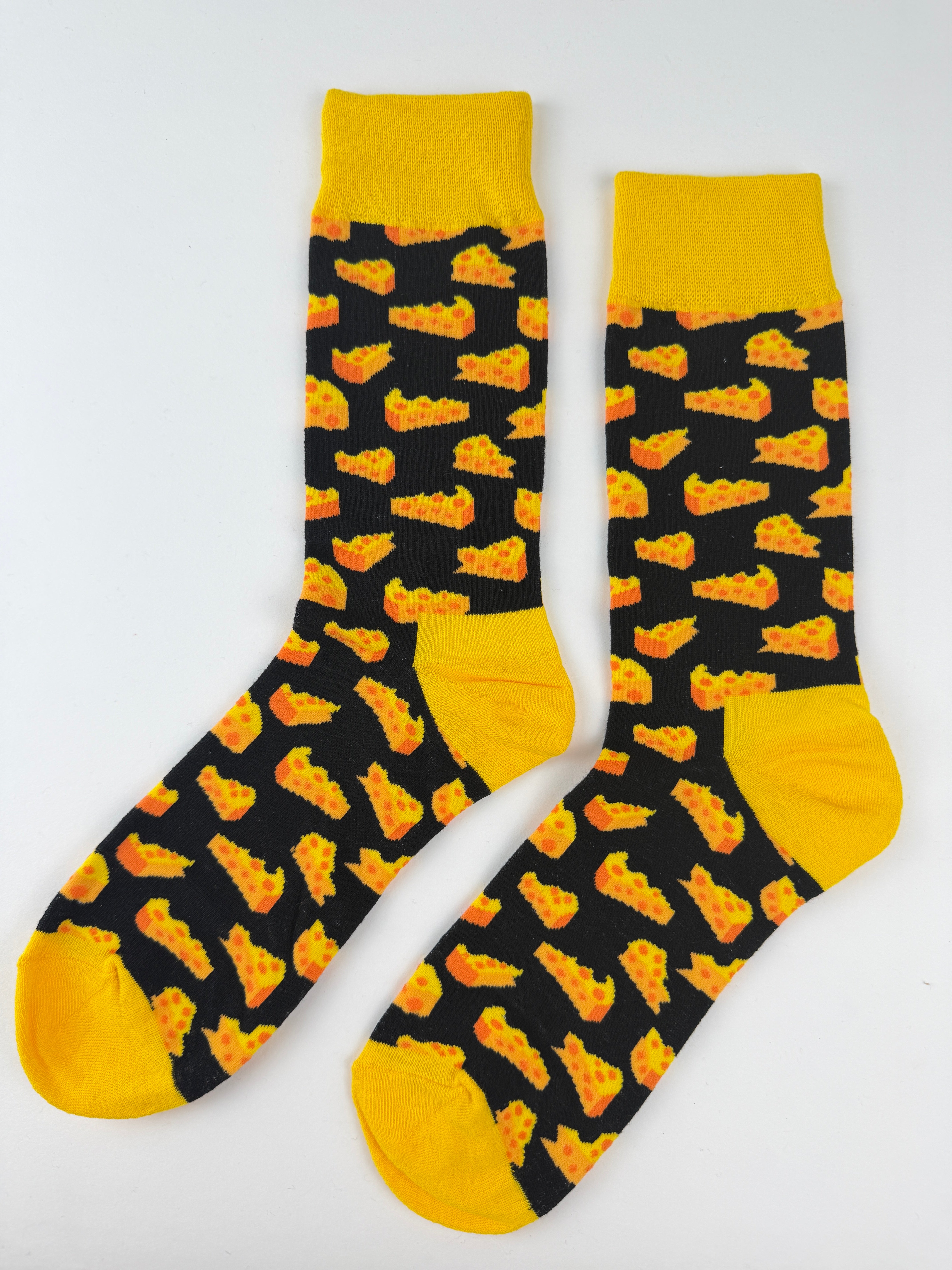 Cheese Lover Crew Socks Unisex