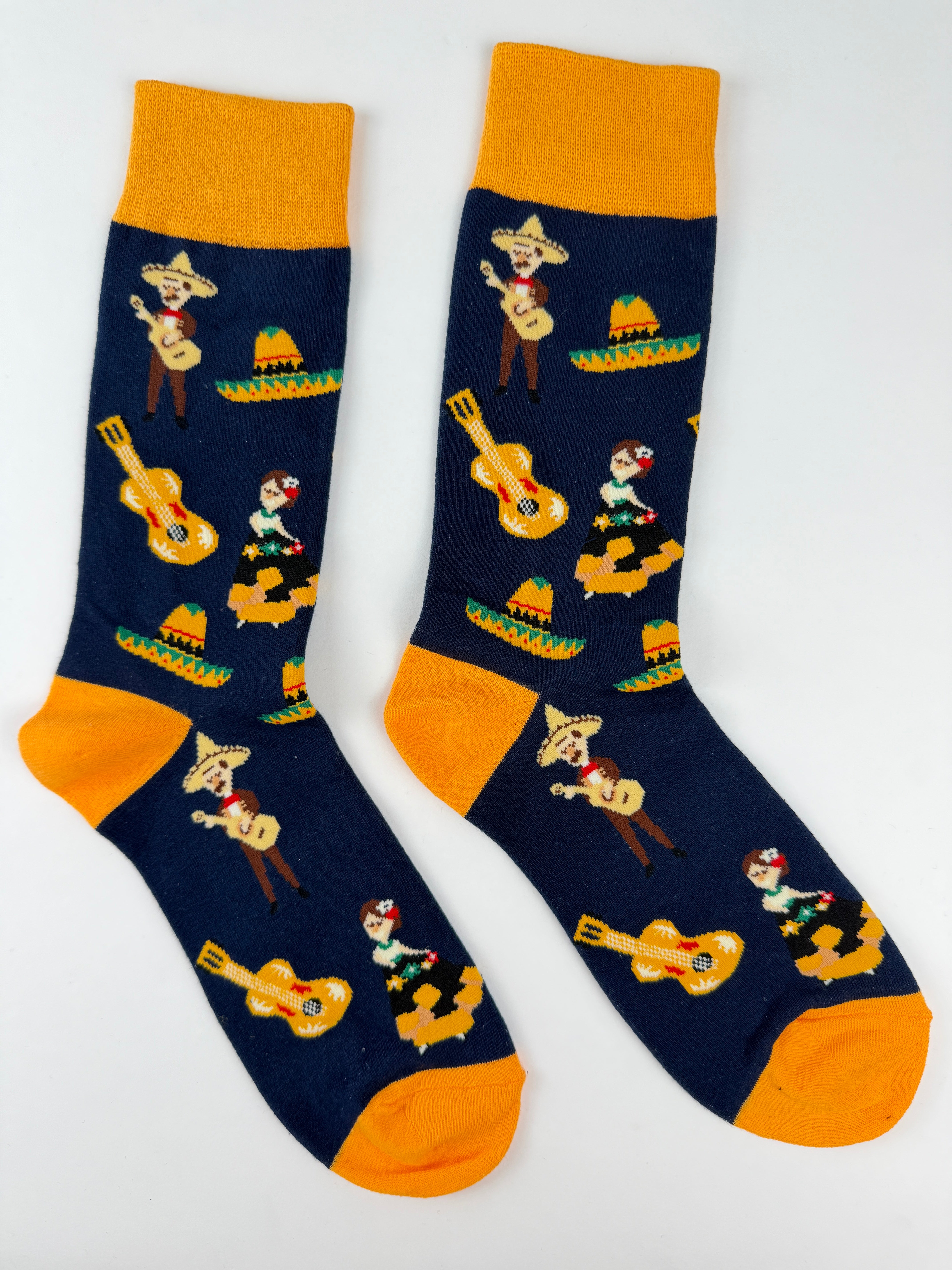 Mexico Mariachi Guitar Crew Socks Unisex