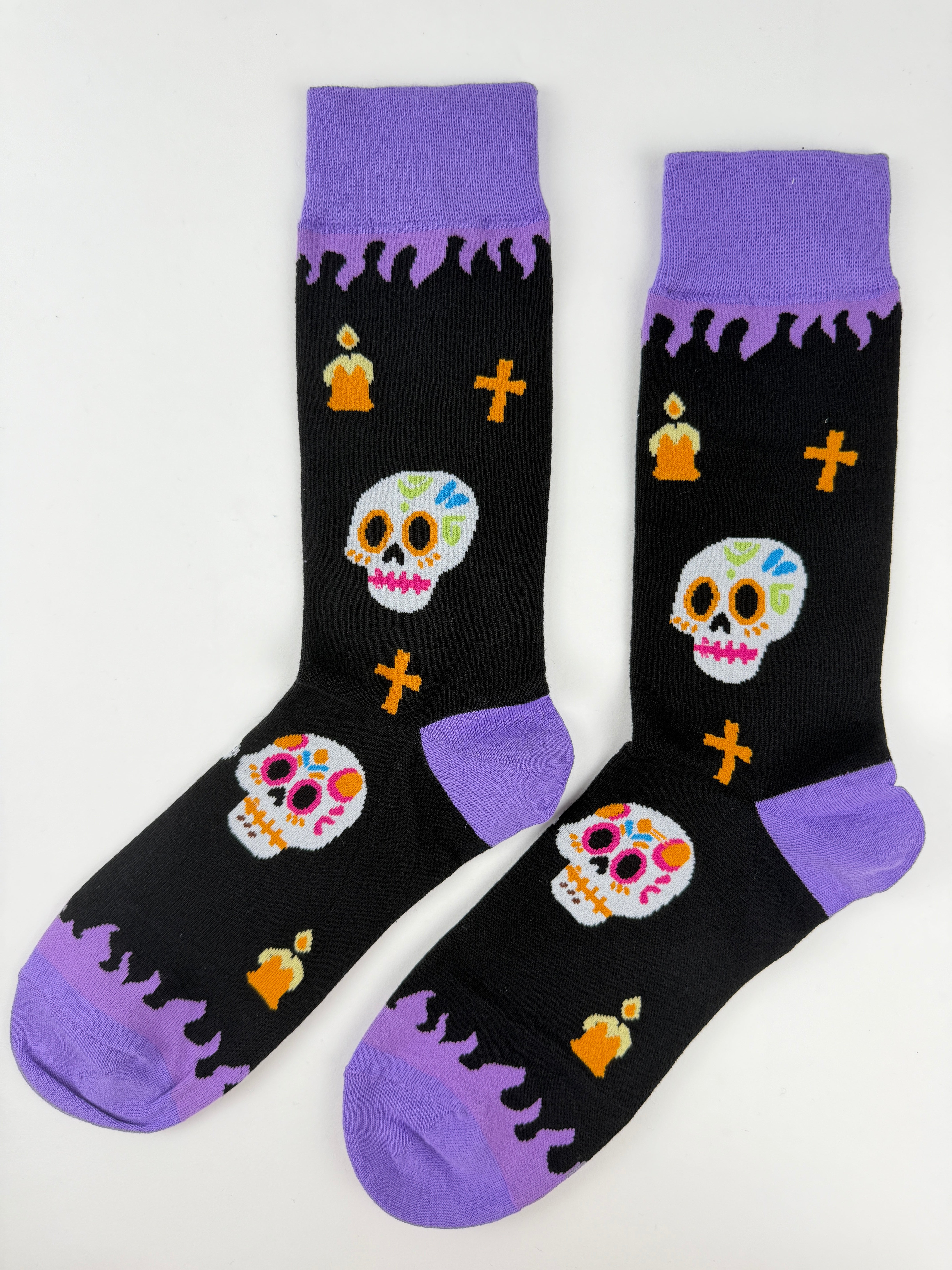 Day of the Dead Sugar Skull Socks – Colorful Calaveras