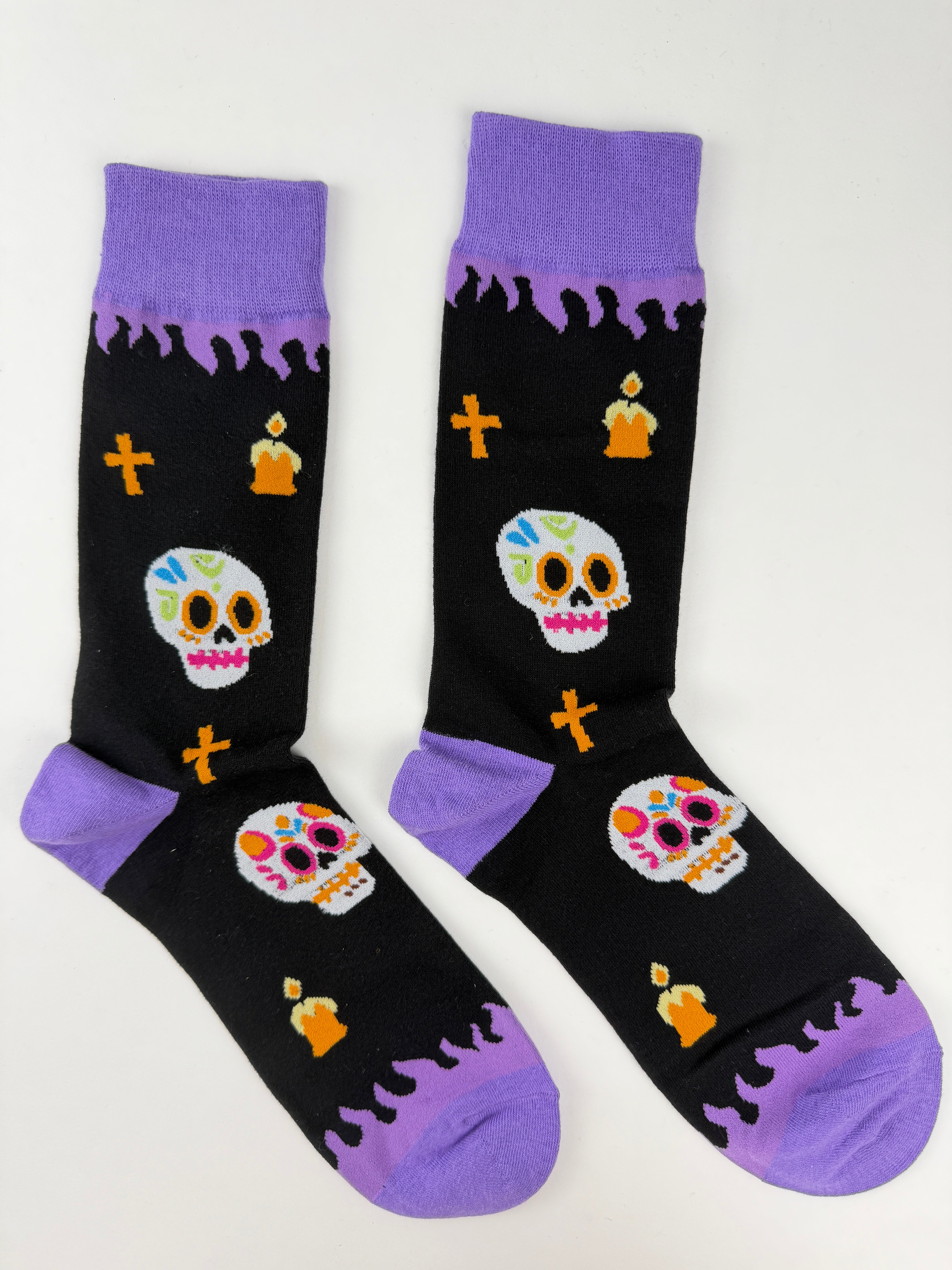 Day of the Dead Sugar Skull Socks – Colorful Calaveras