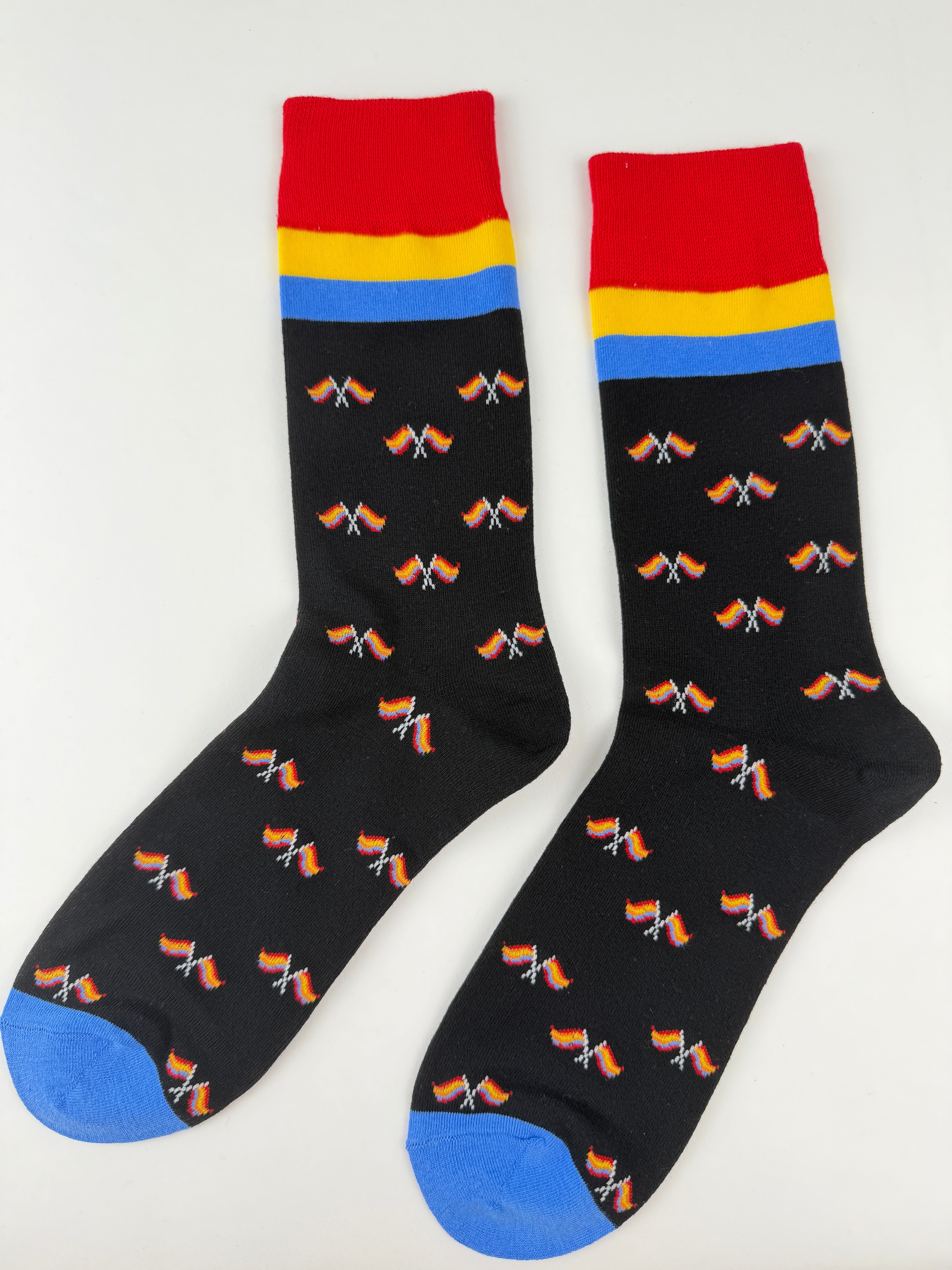 Valentine’s Socks – Rainbow Flag Pattern Crew Socks