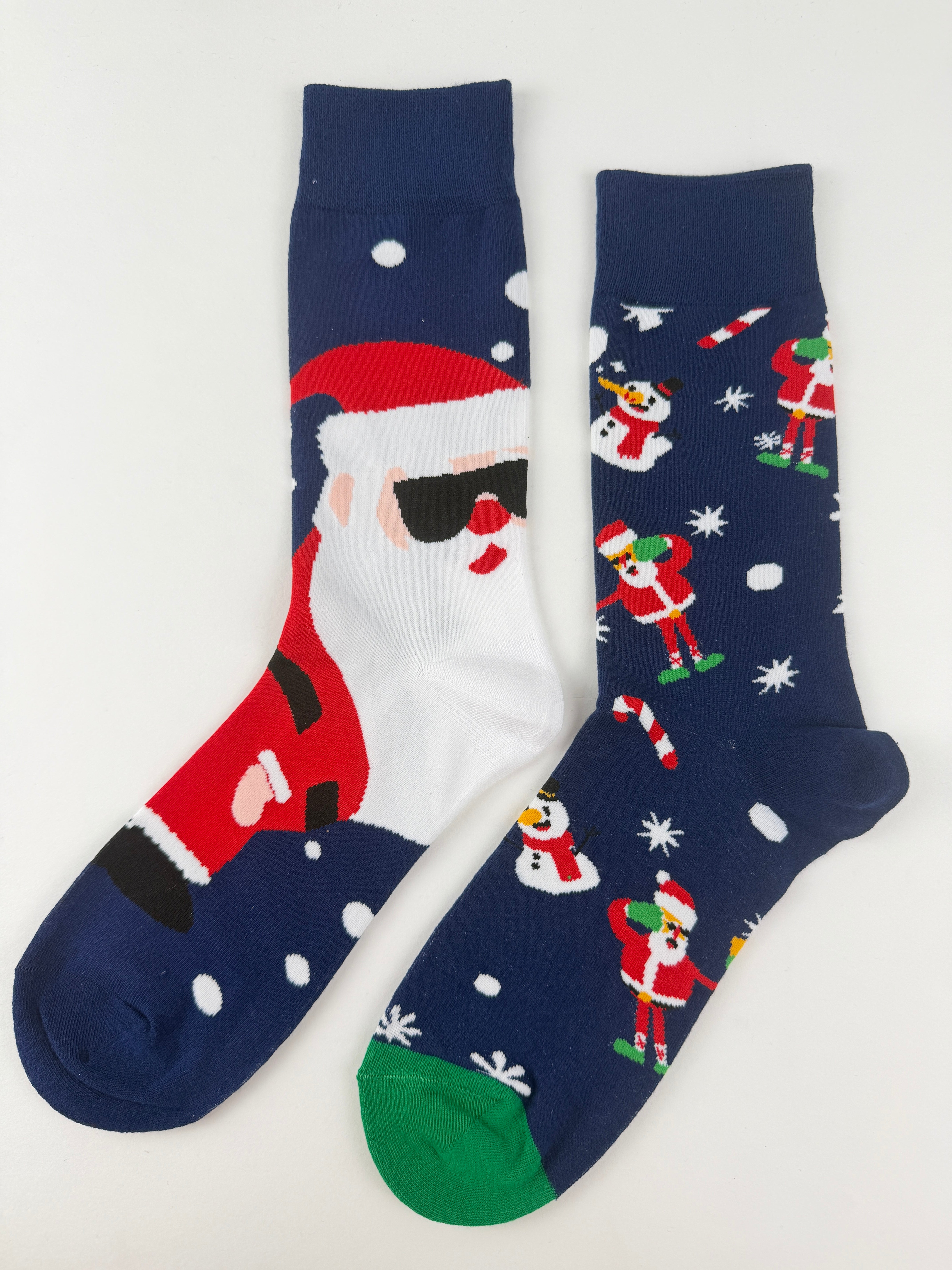 Funny Christmas Socks – Cool Santa & Holiday Pattern