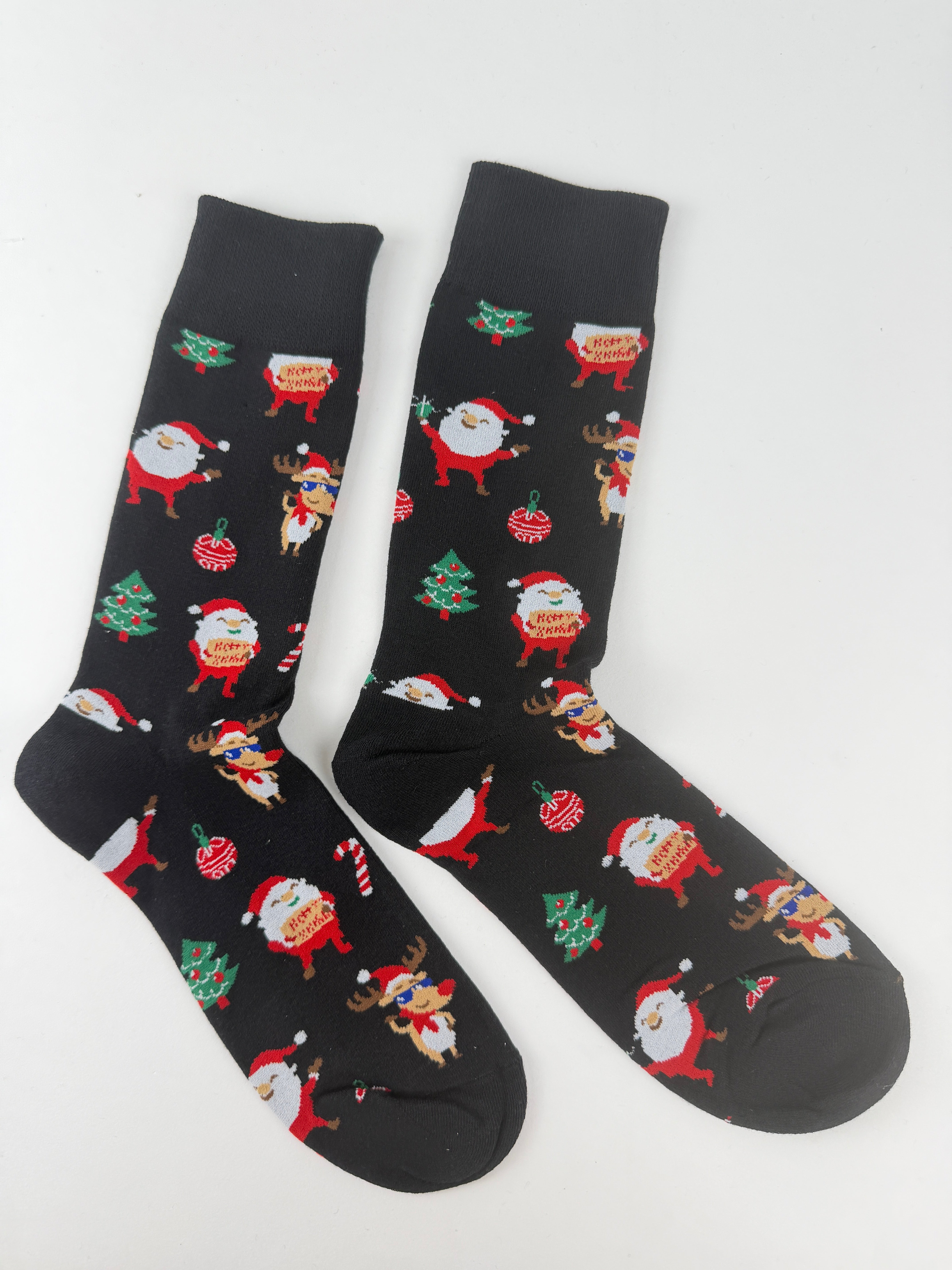 Christmas Socks – Santa, Reindeer & Ornament