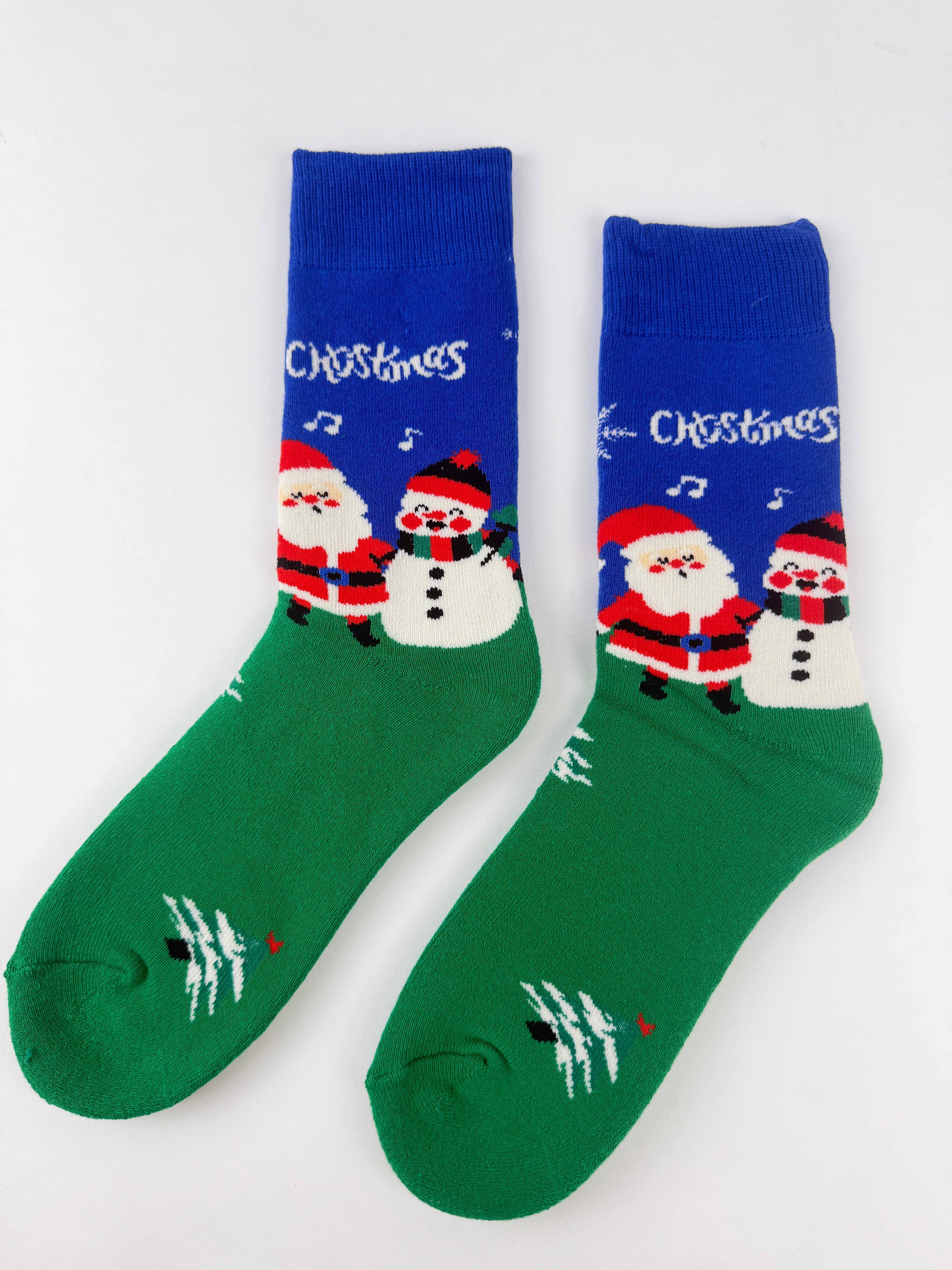Santa & Snowman Socks – Christmas Musical Crew