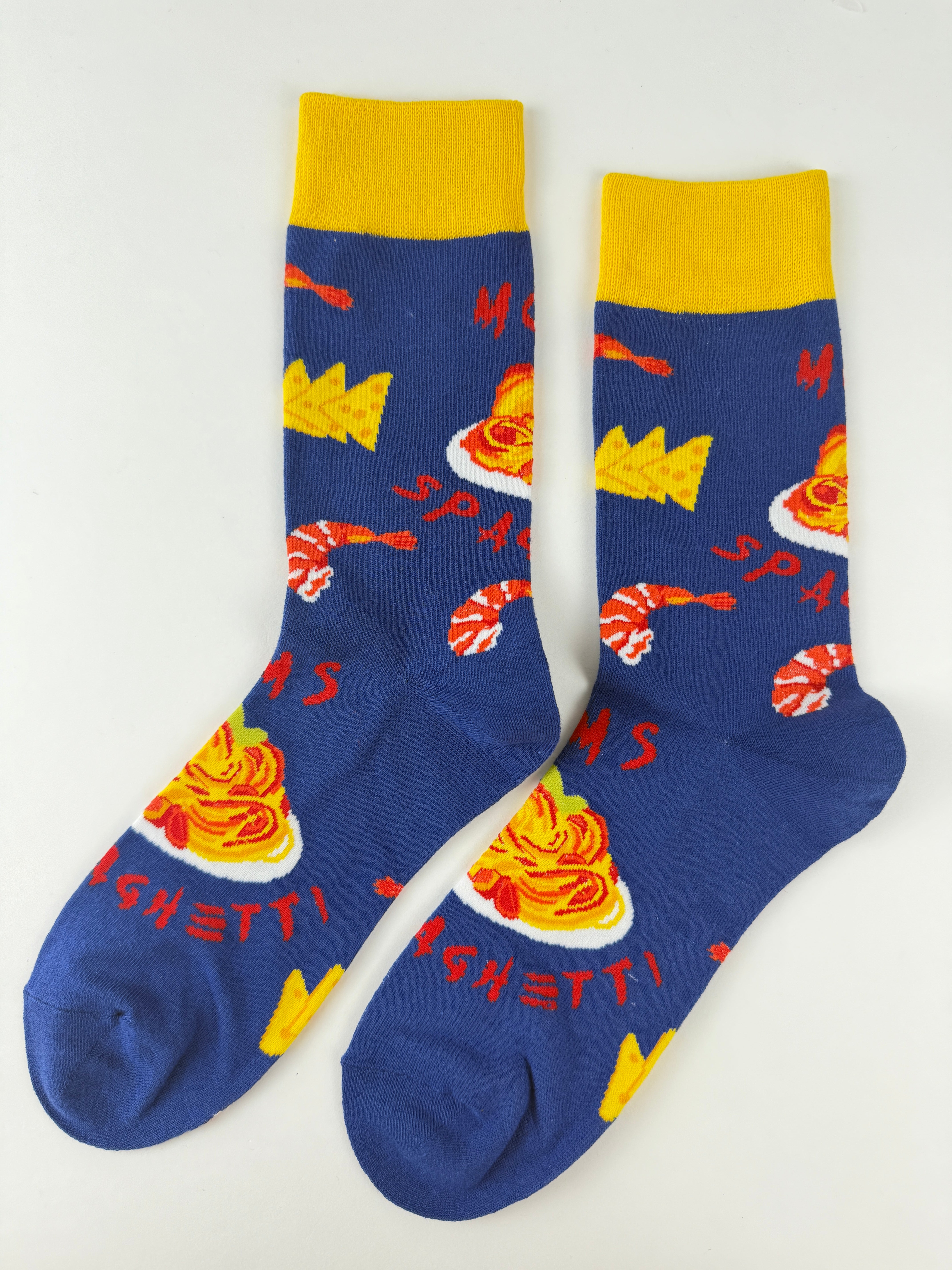 Food Socks – Spaghetti & Pasta Pattern
