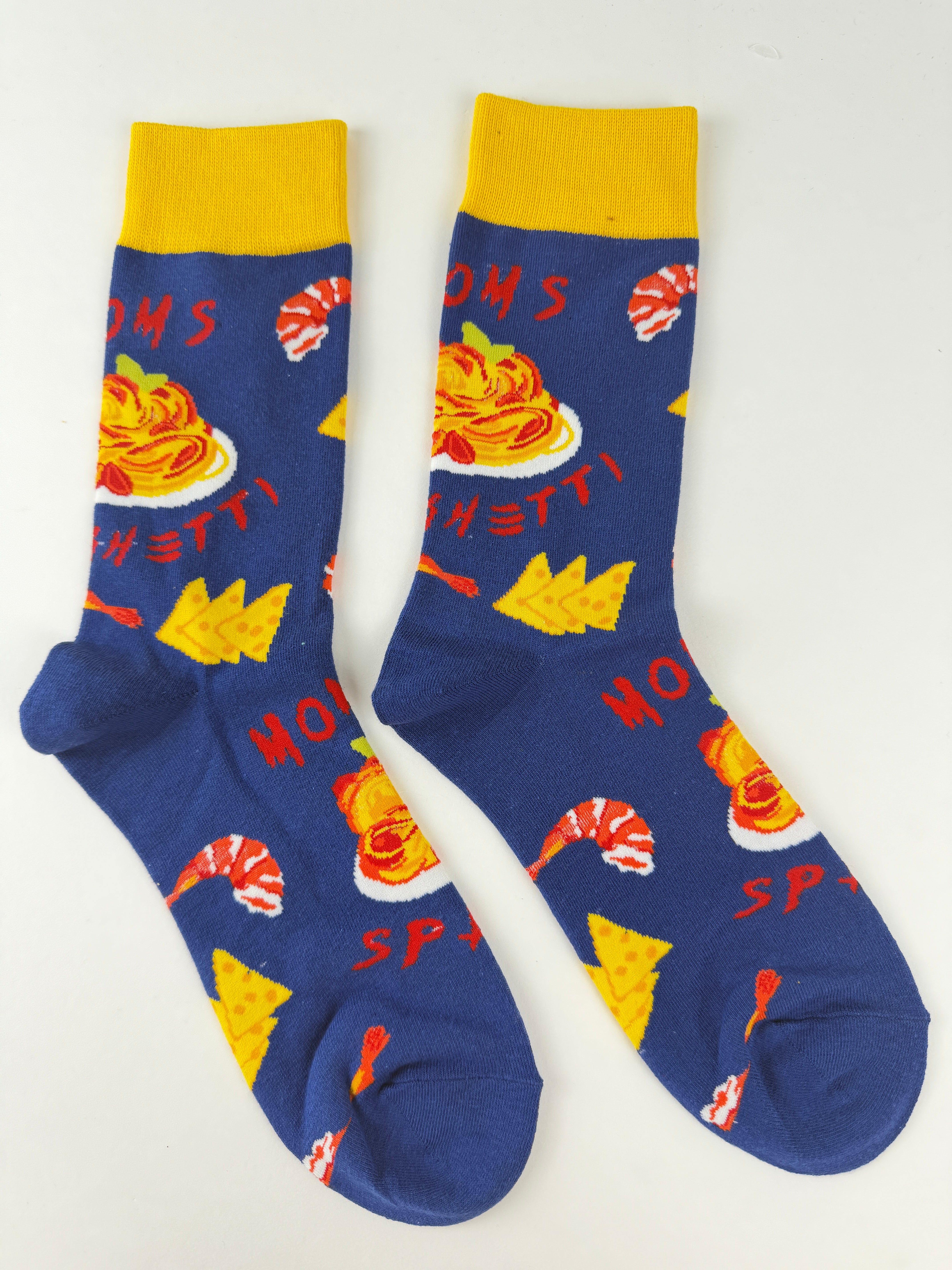 Food Socks – Spaghetti & Pasta Pattern
