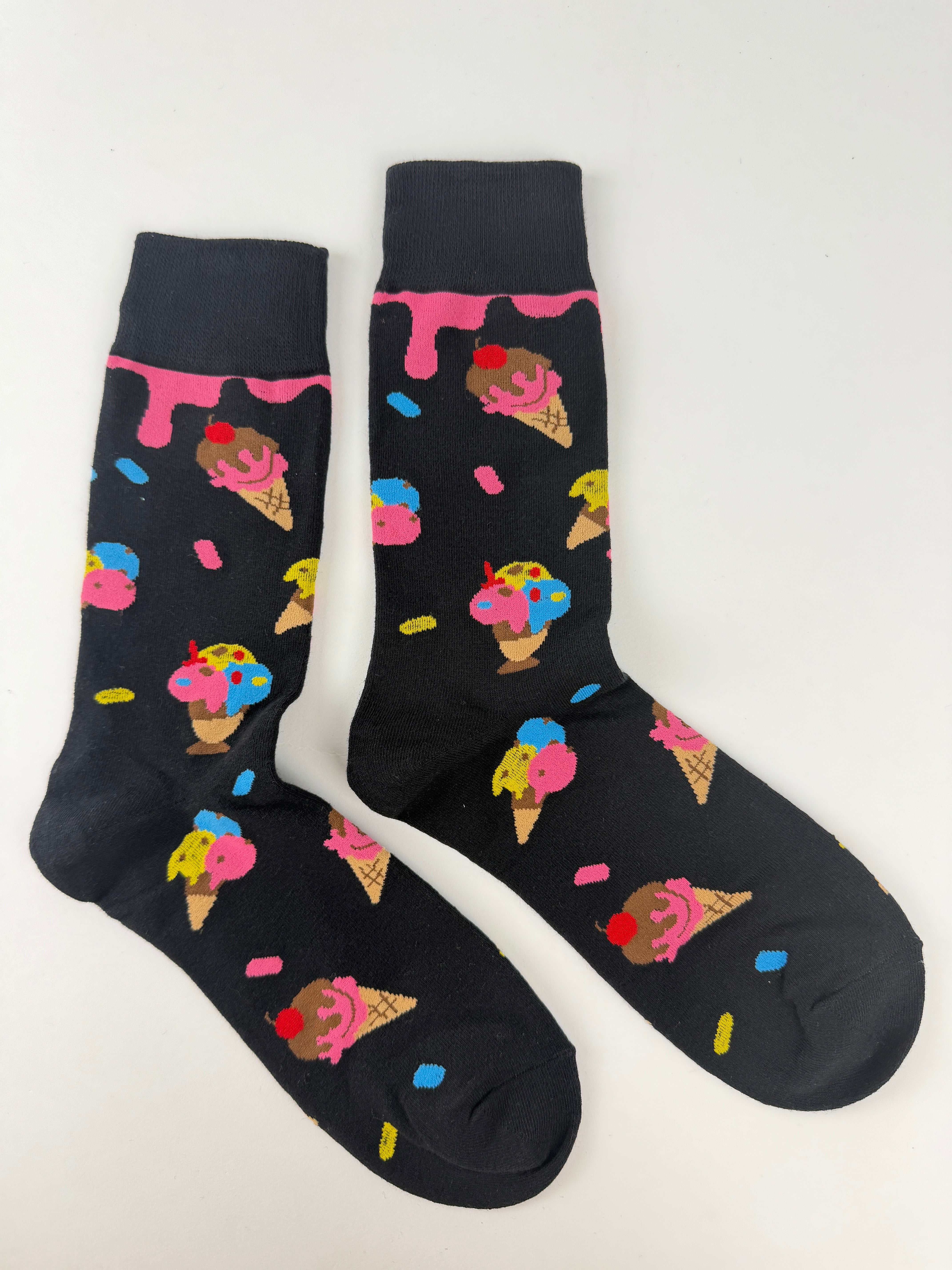 Dessert Socks – Ice Cream & Sundae Pattern