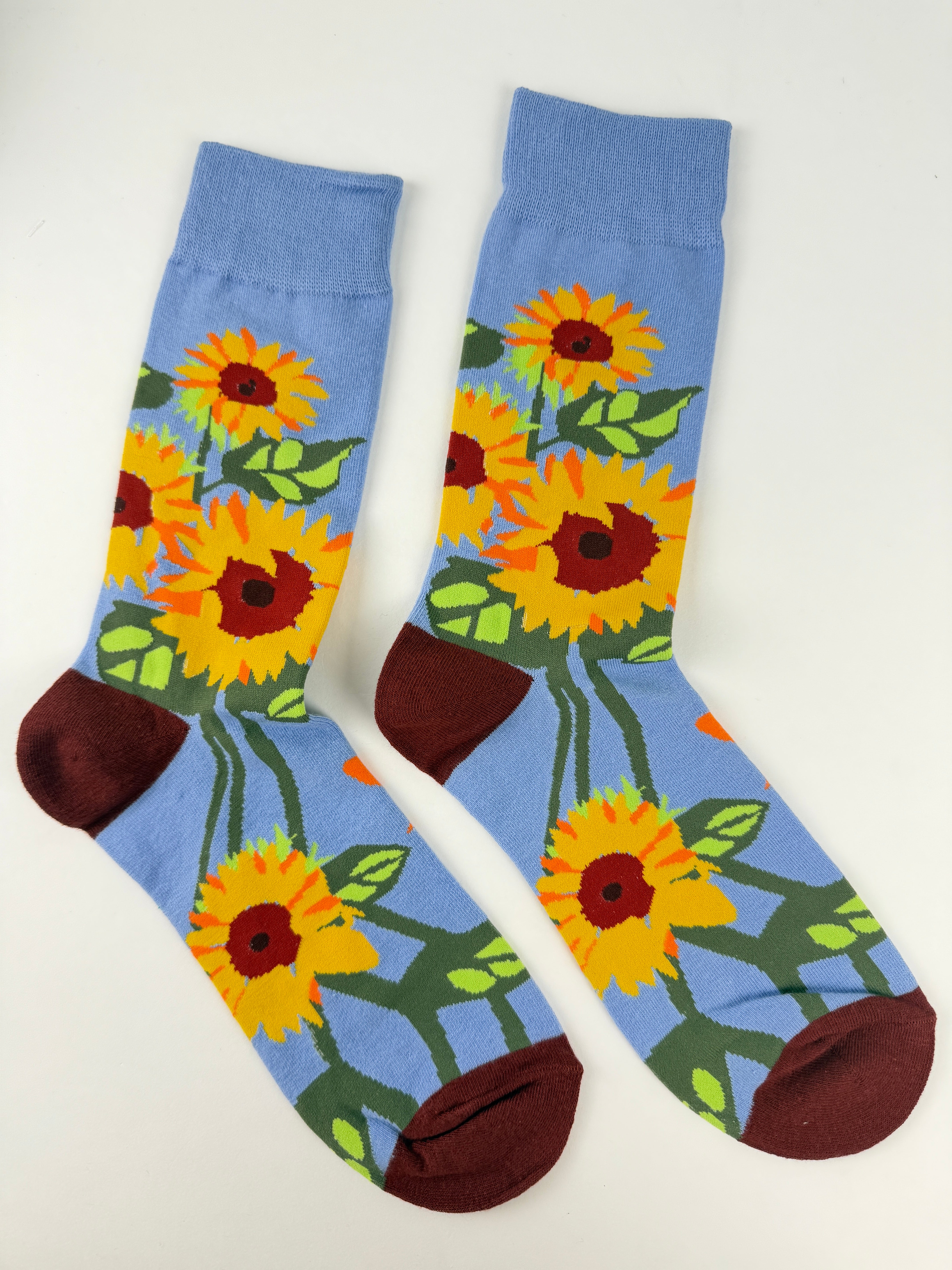 Flower Socks - Sunflower Pattern Novelty