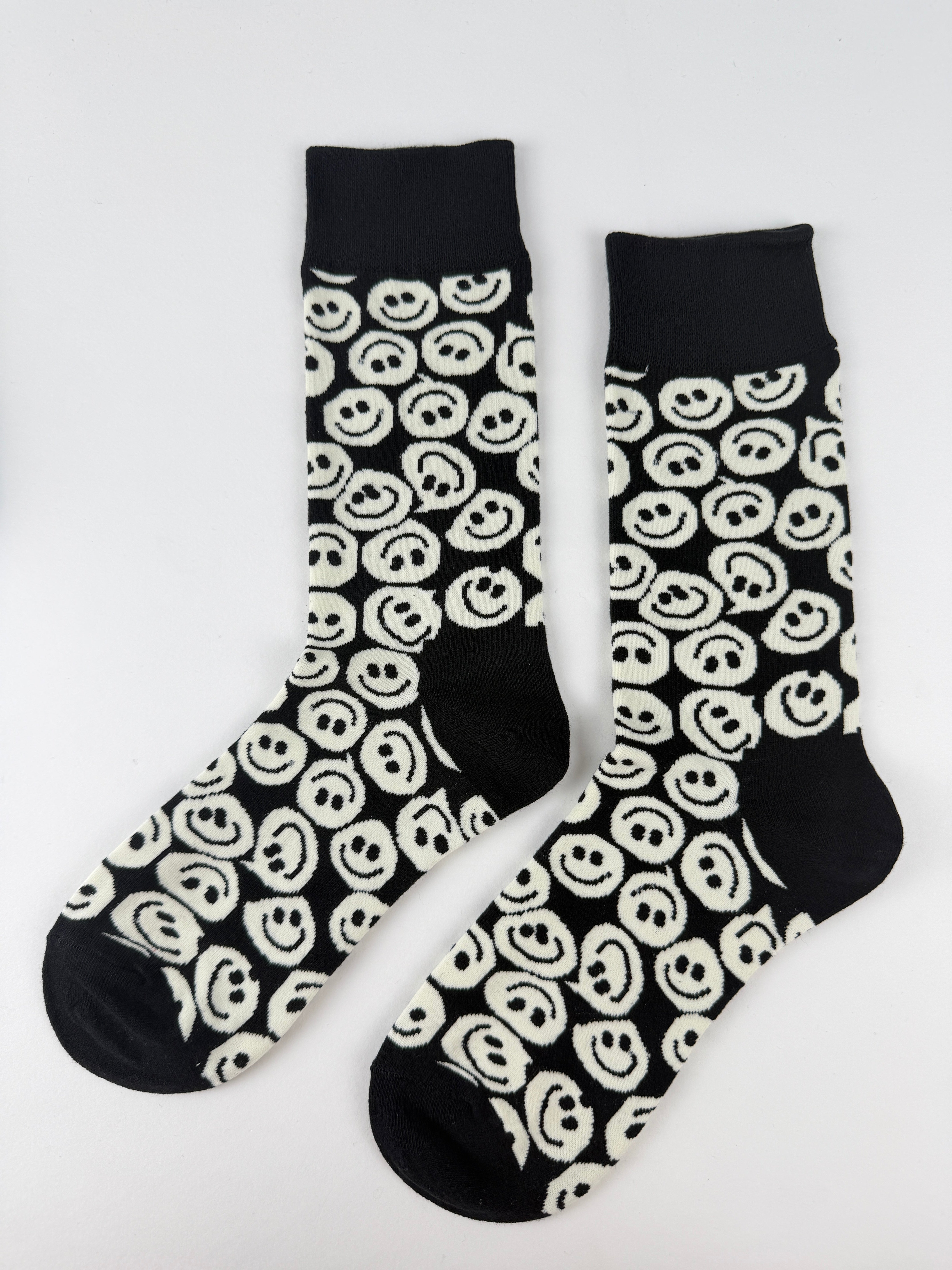 Colorful Smiley Face Crew Socks