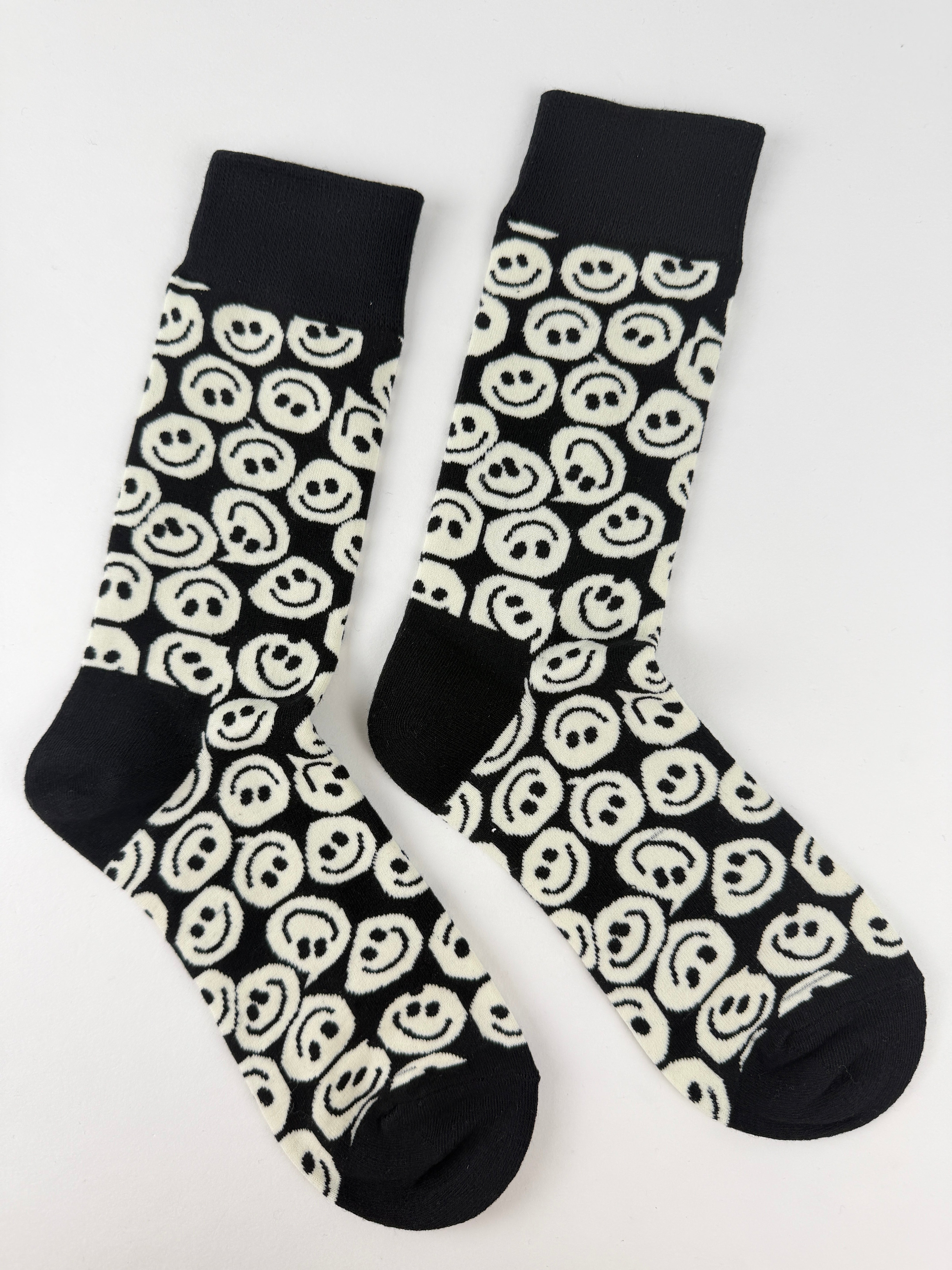 Colorful Smiley Face Crew Socks