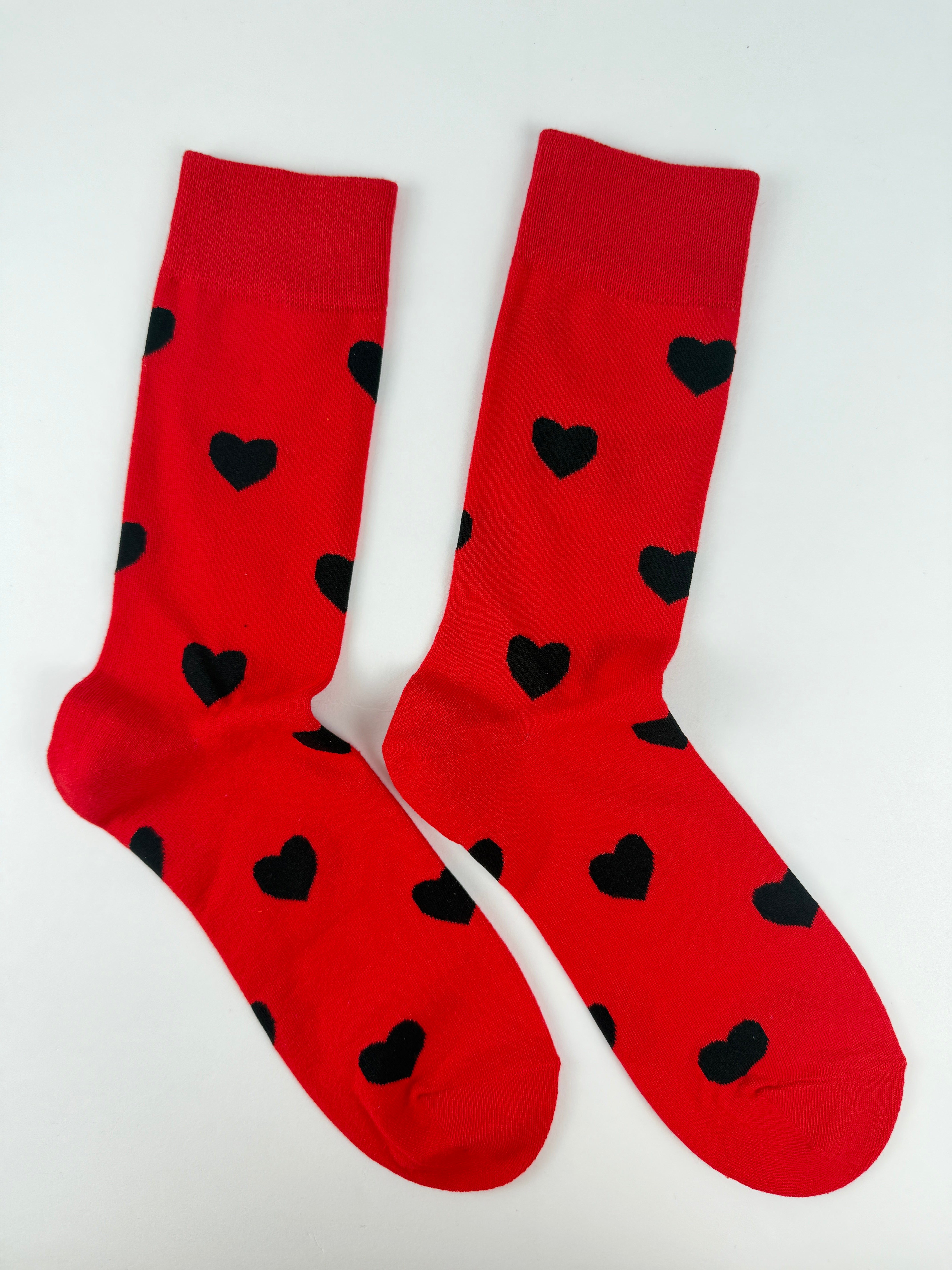 Heart Pattern Crew Socks