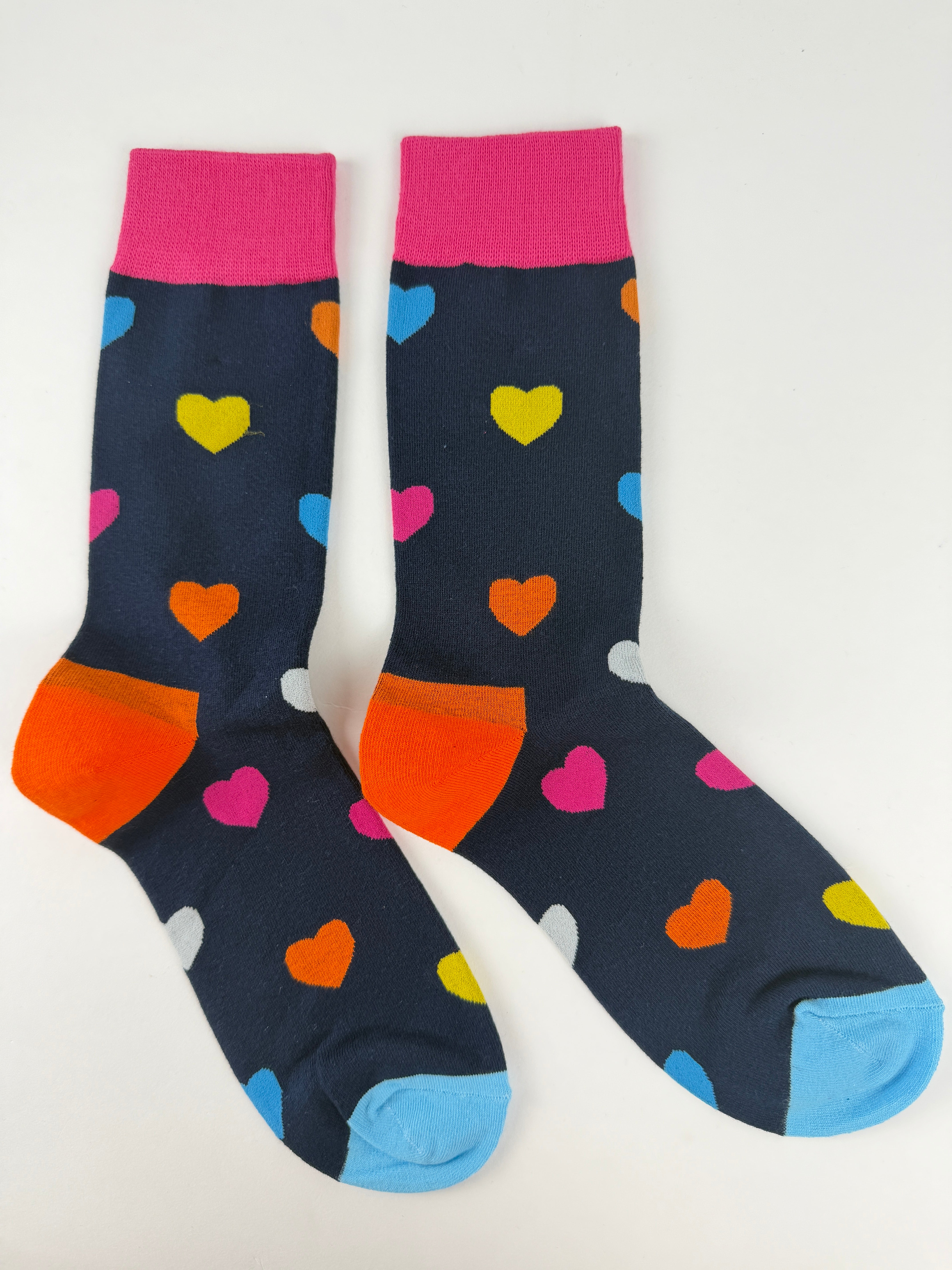 Heart Pattern Crew Socks