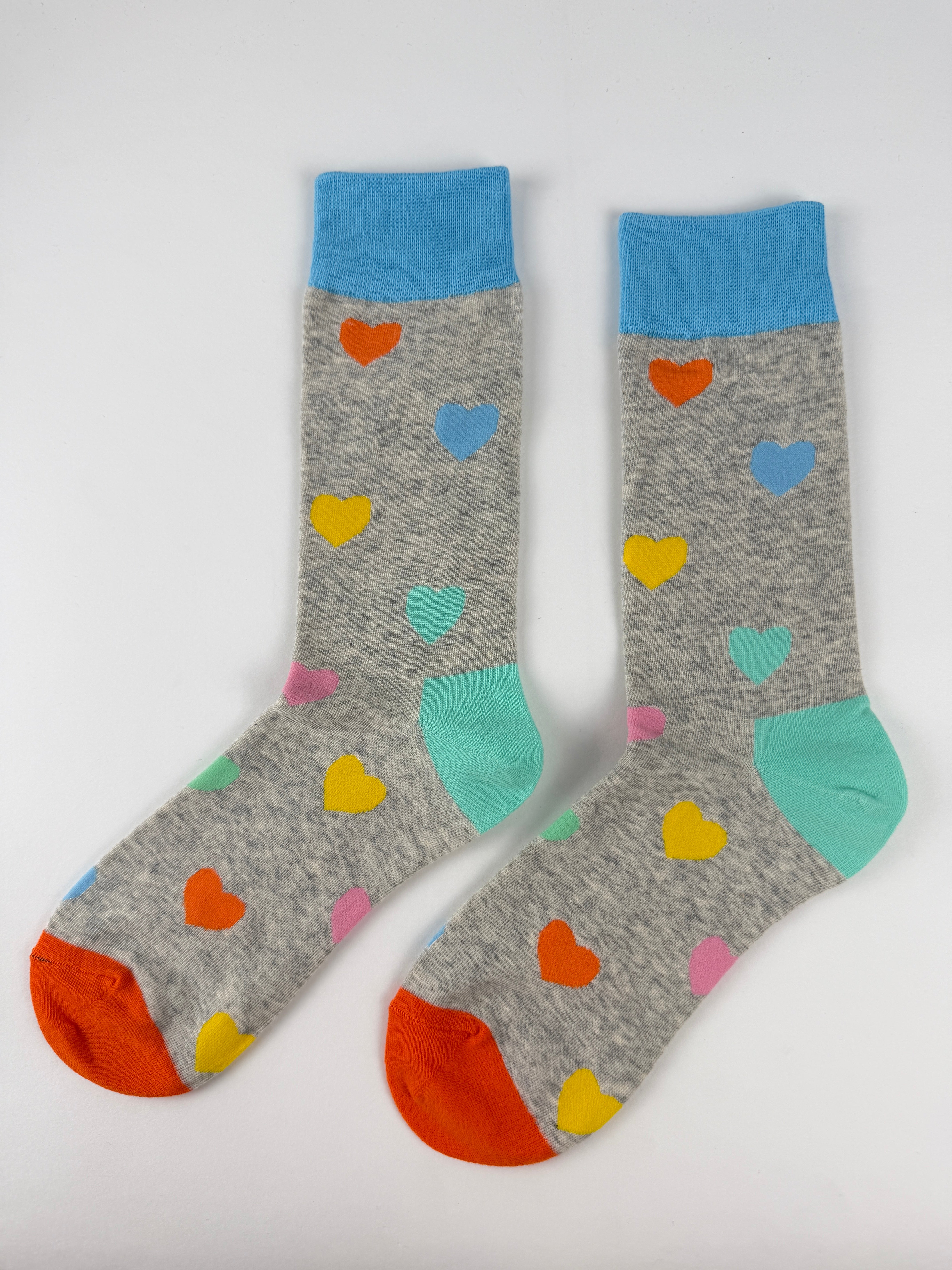 Heart Pattern Crew Socks