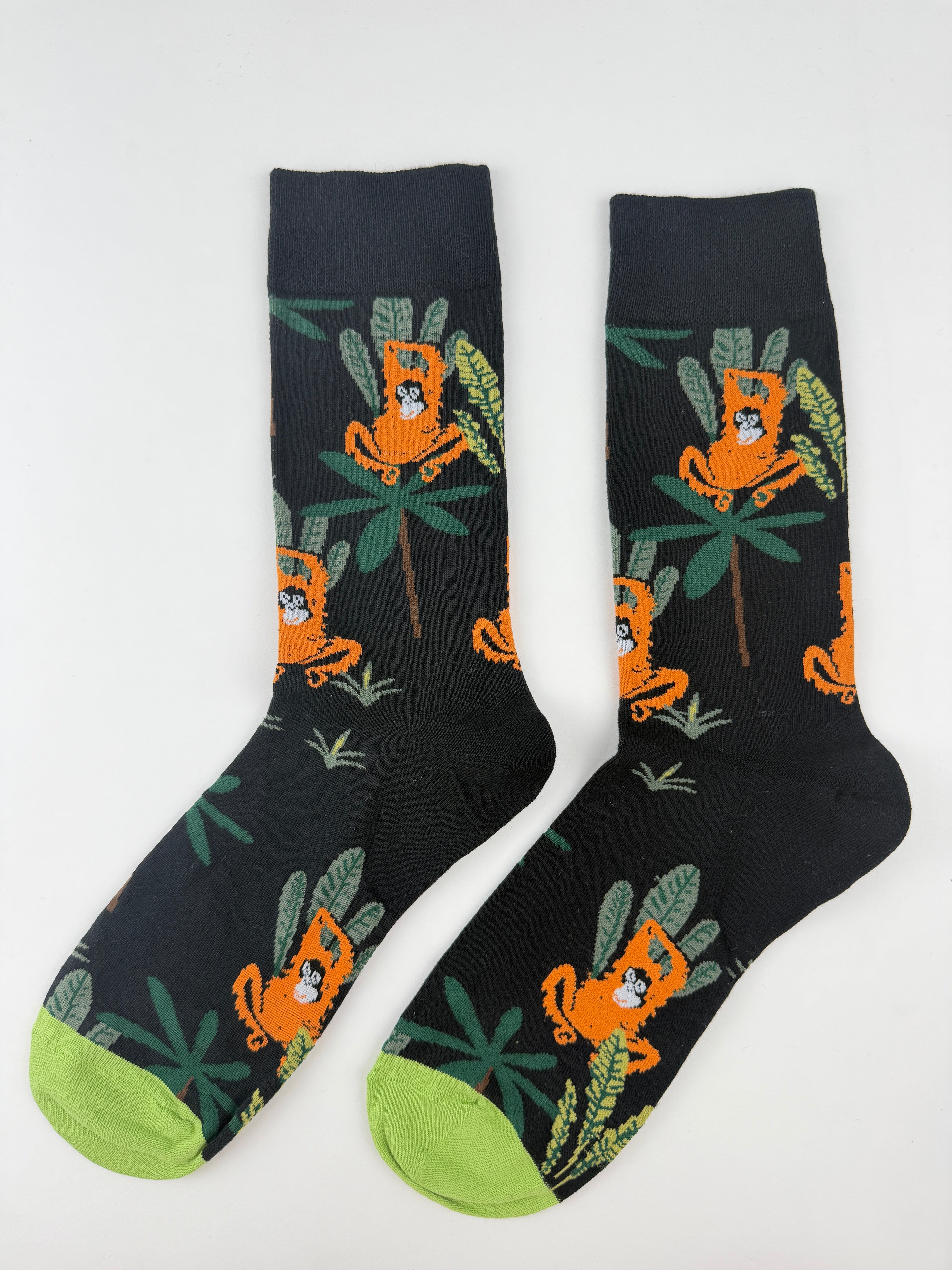 Animal – Jungle Monkey Black Crew Socks