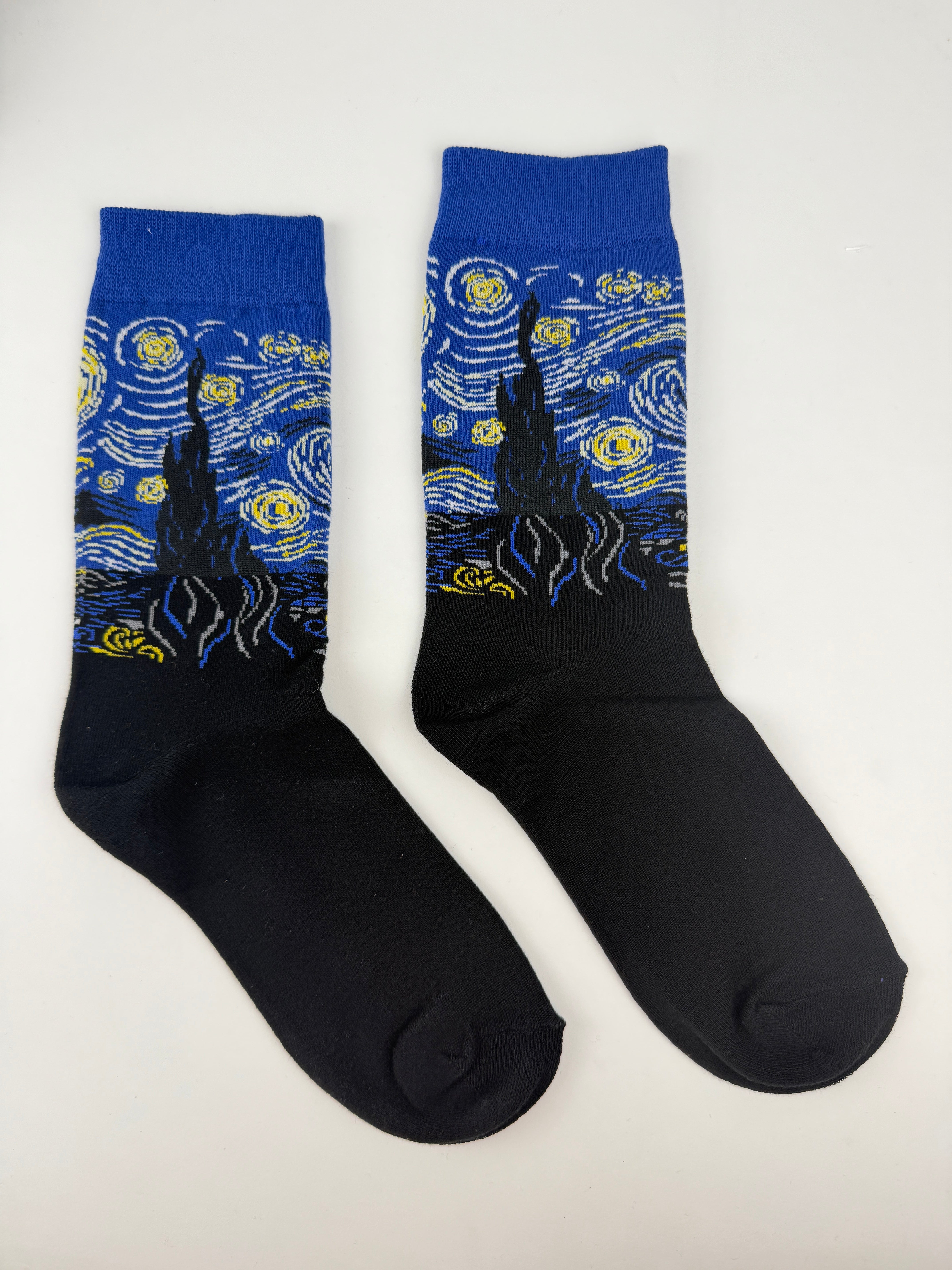 Oil Painting Collection – Starry Night Art Crew Socks