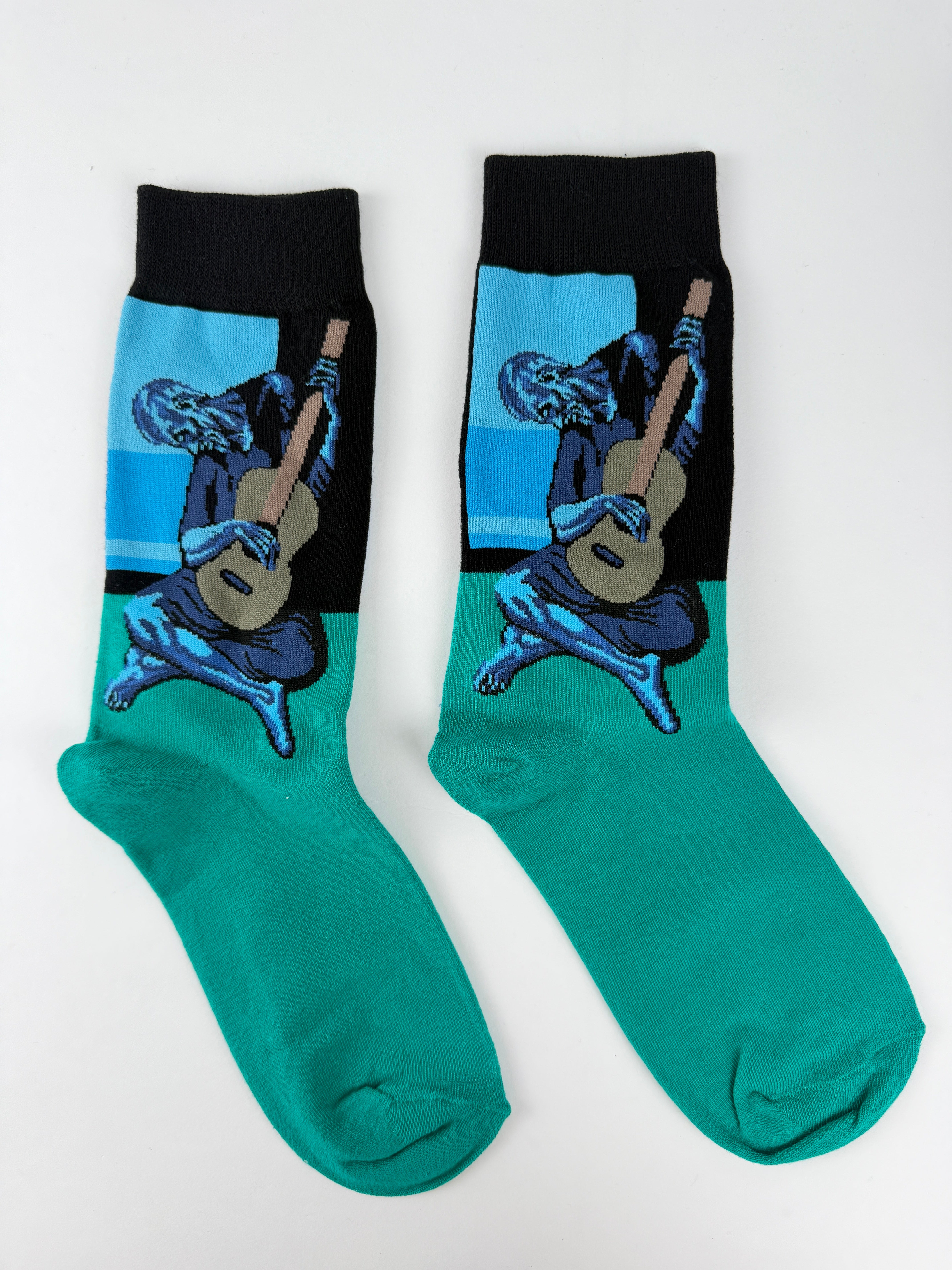 The Old Guitarist Inspired Socks