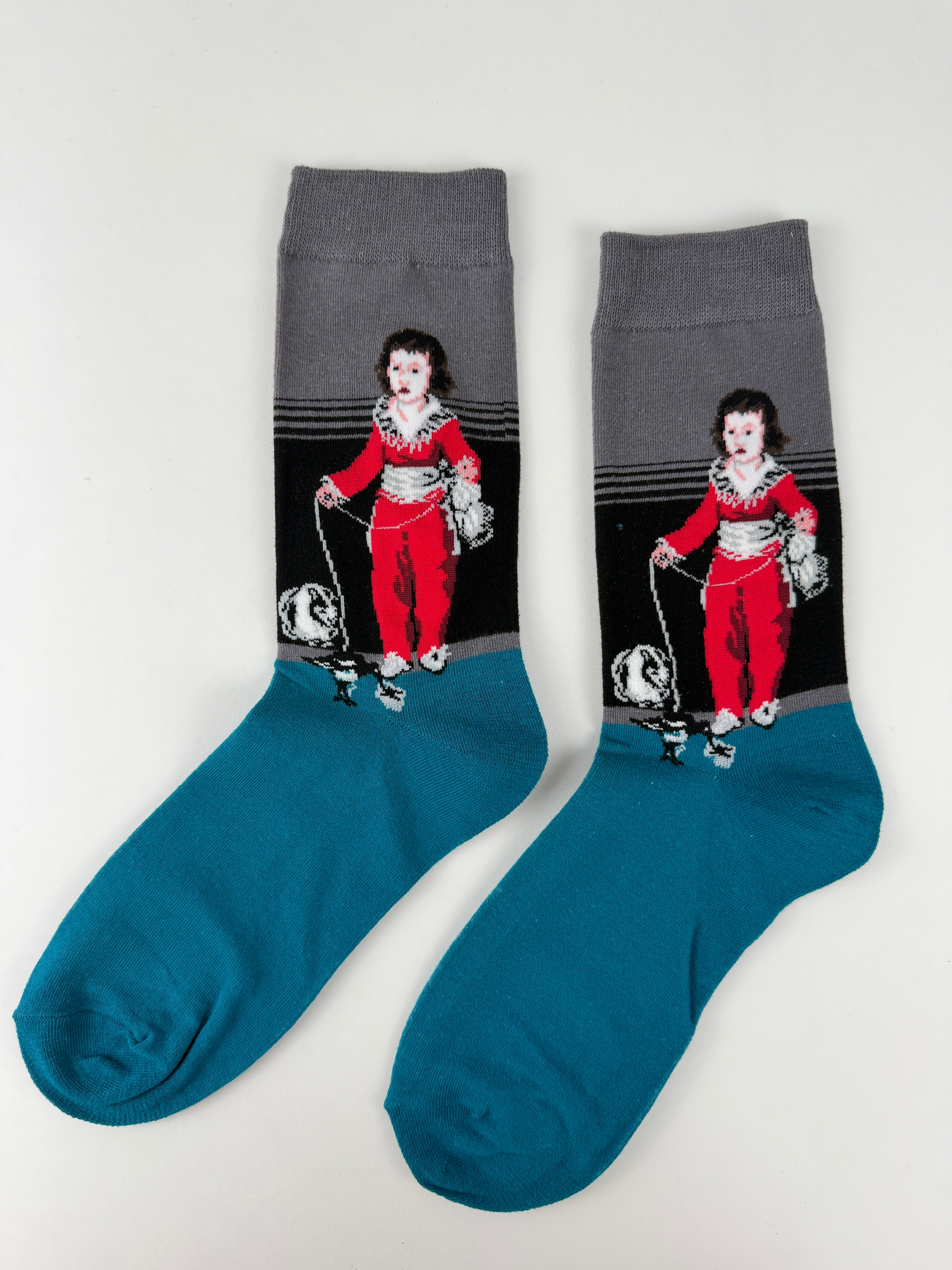 Vintage Oil Painting Girl Socks