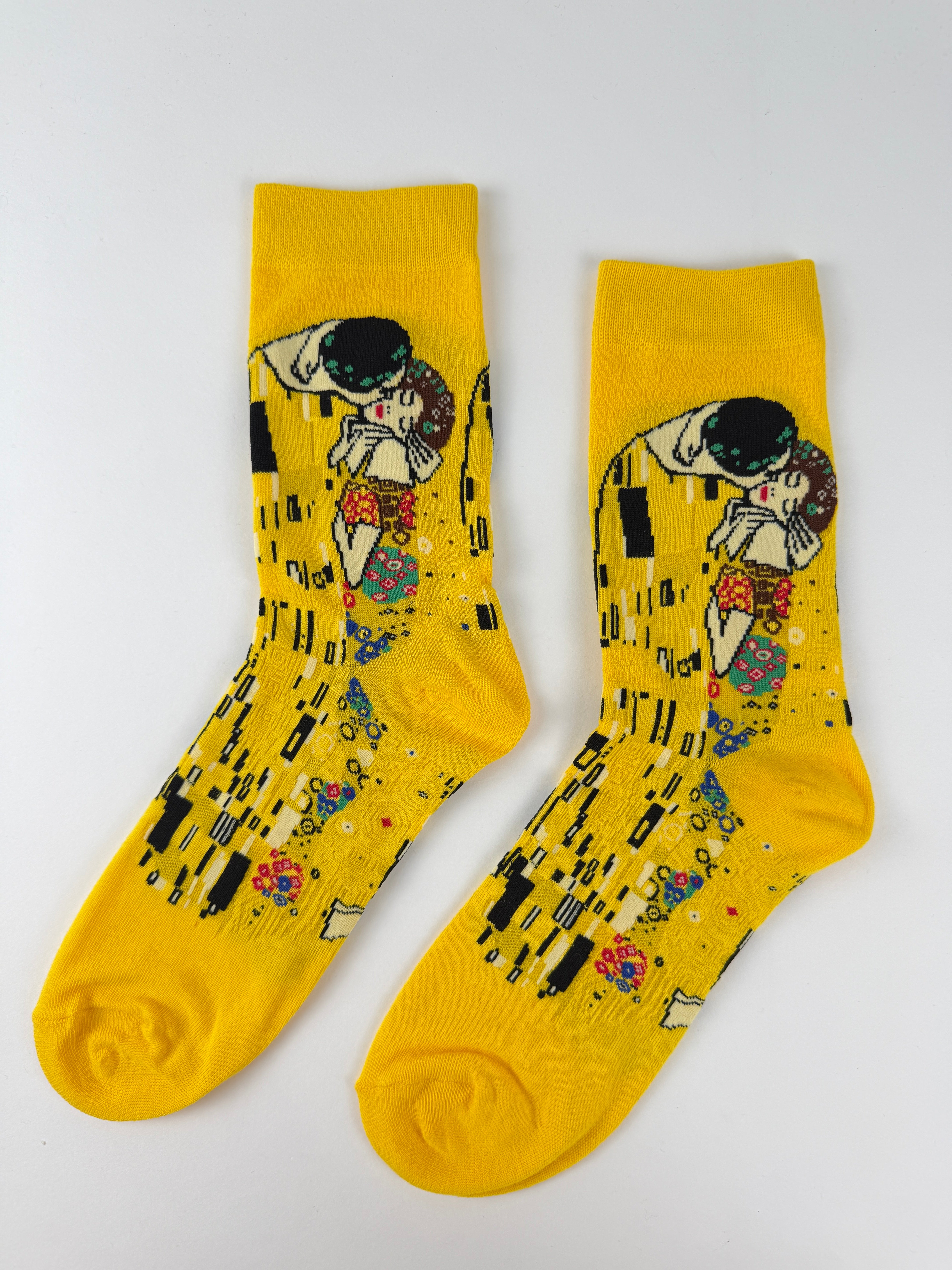 Oil Painting Collection – The Kiss Inspired Art Crew Socks