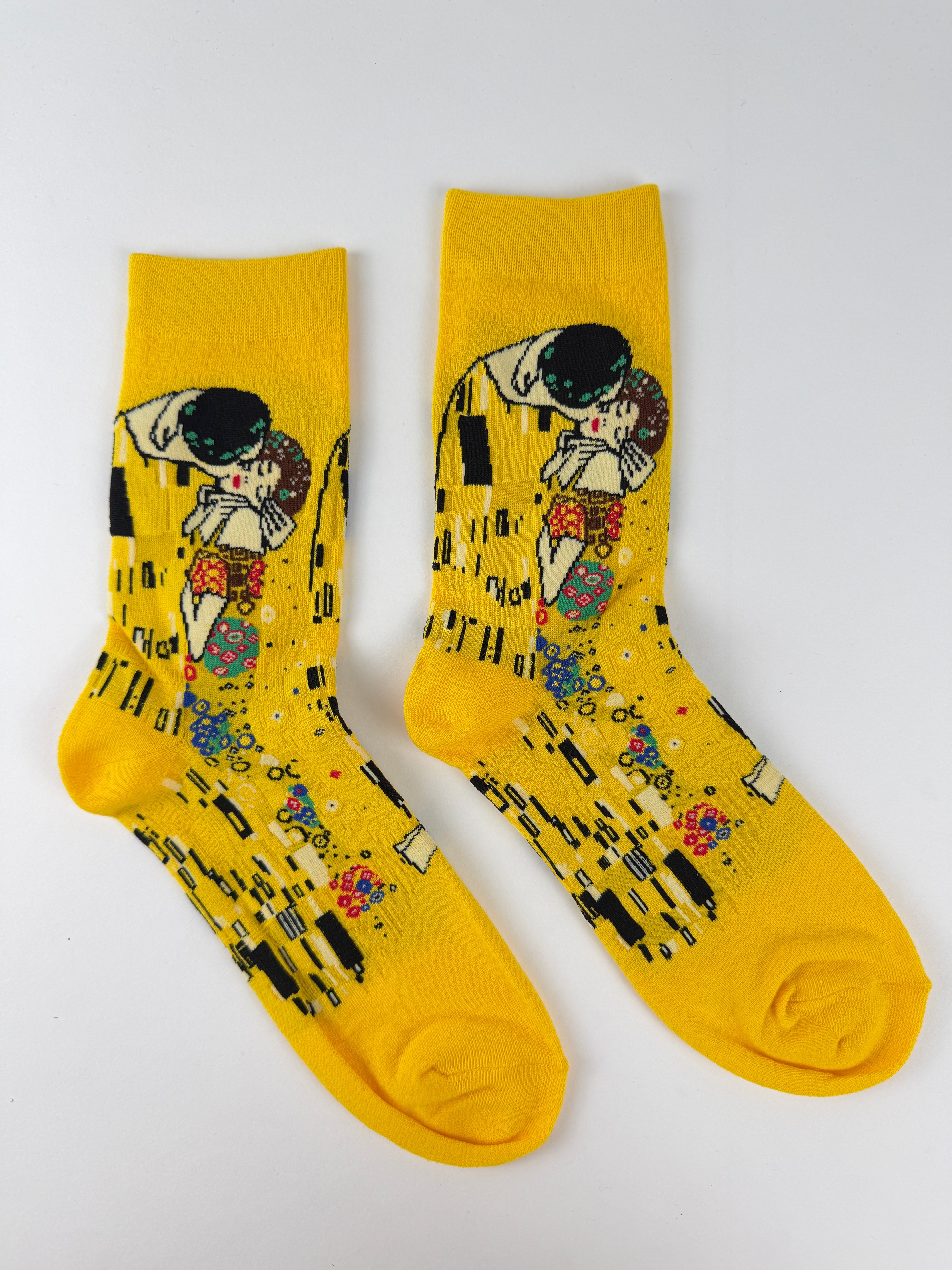 Oil Painting Collection – The Kiss Inspired Art Crew Socks