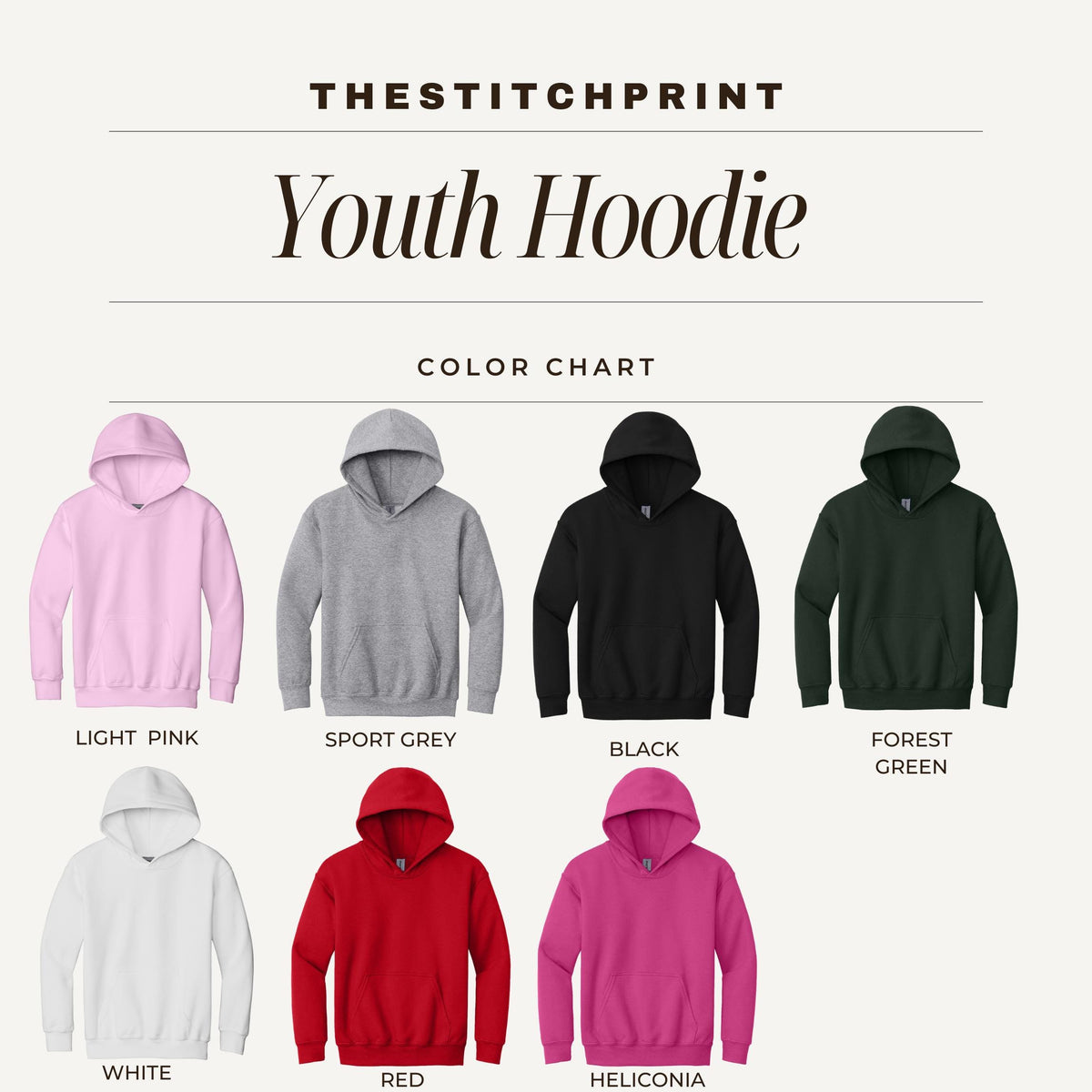 Personalized Embroidered Name Youth Hoodie