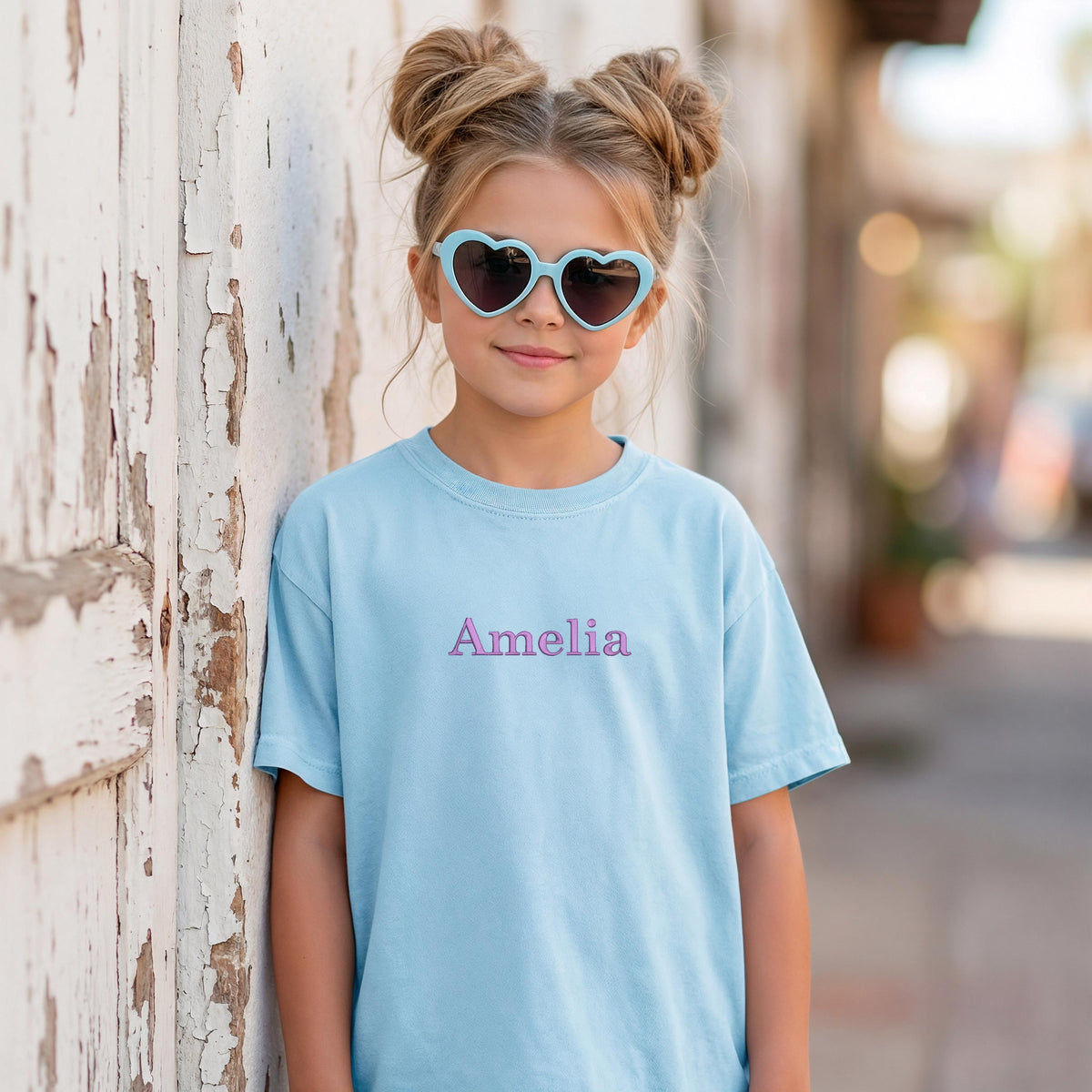 Custom Name Embroidered Youth T-Shirt – Comfort Colors