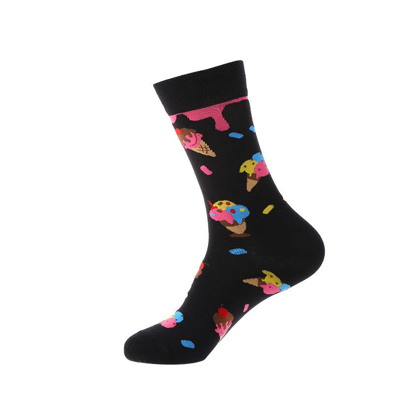 Dessert Socks – Ice Cream & Sundae Pattern Unisex