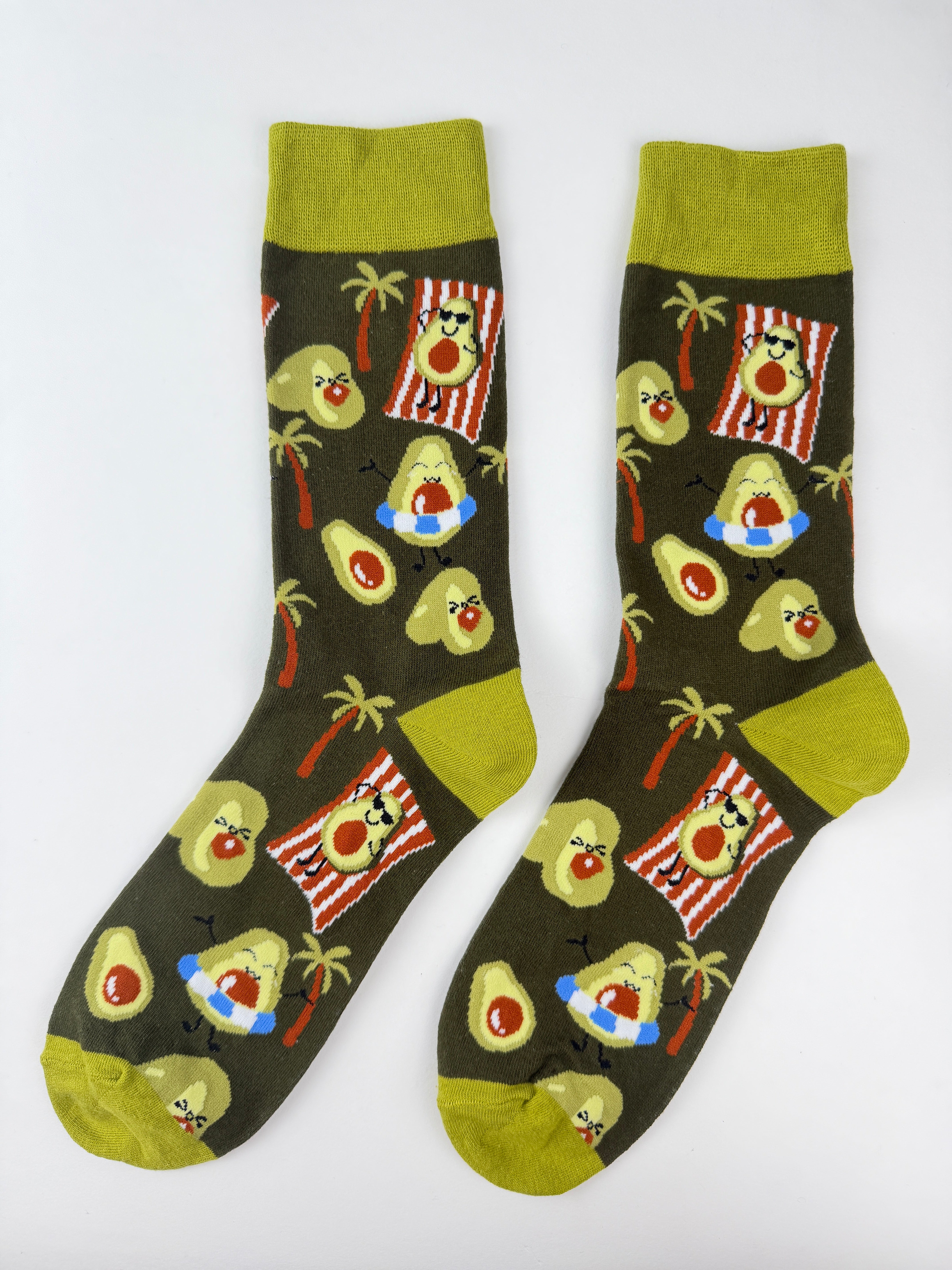 Fruit Socks - Avocado Beach Socks