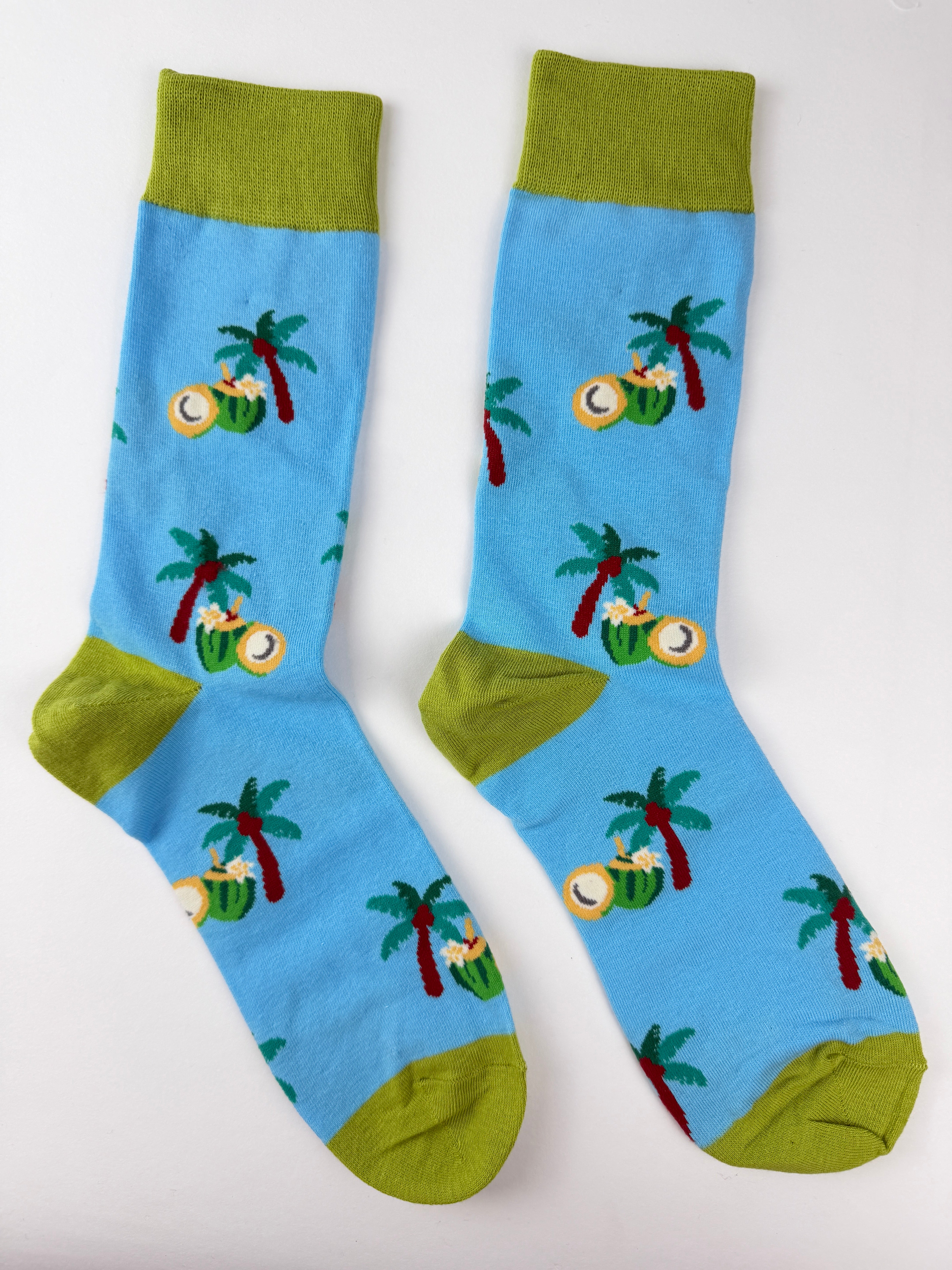 Spring Socks – Coconut Palm Crew Socks