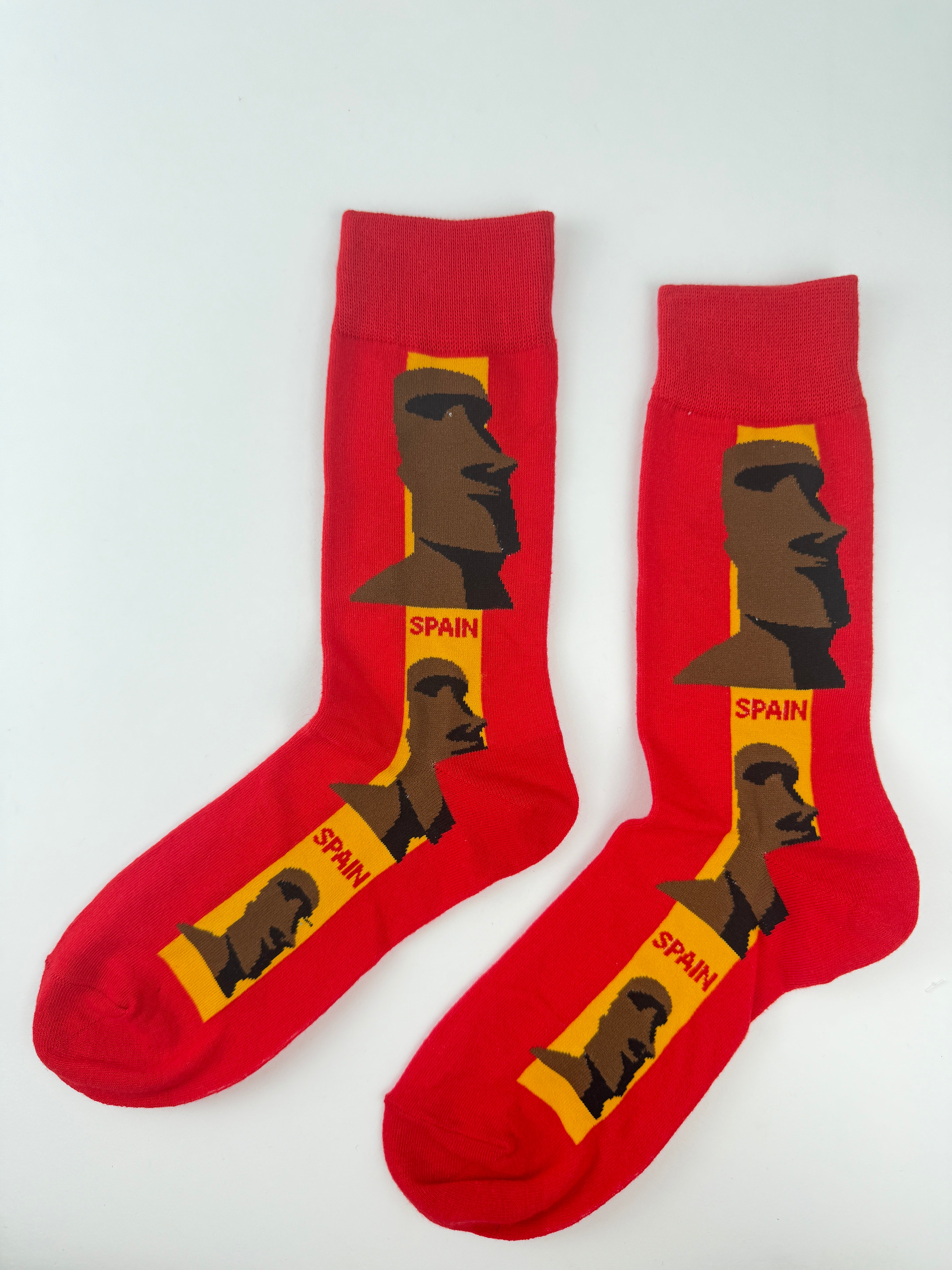 Landmark Sock – Spain Moai Crew Socks