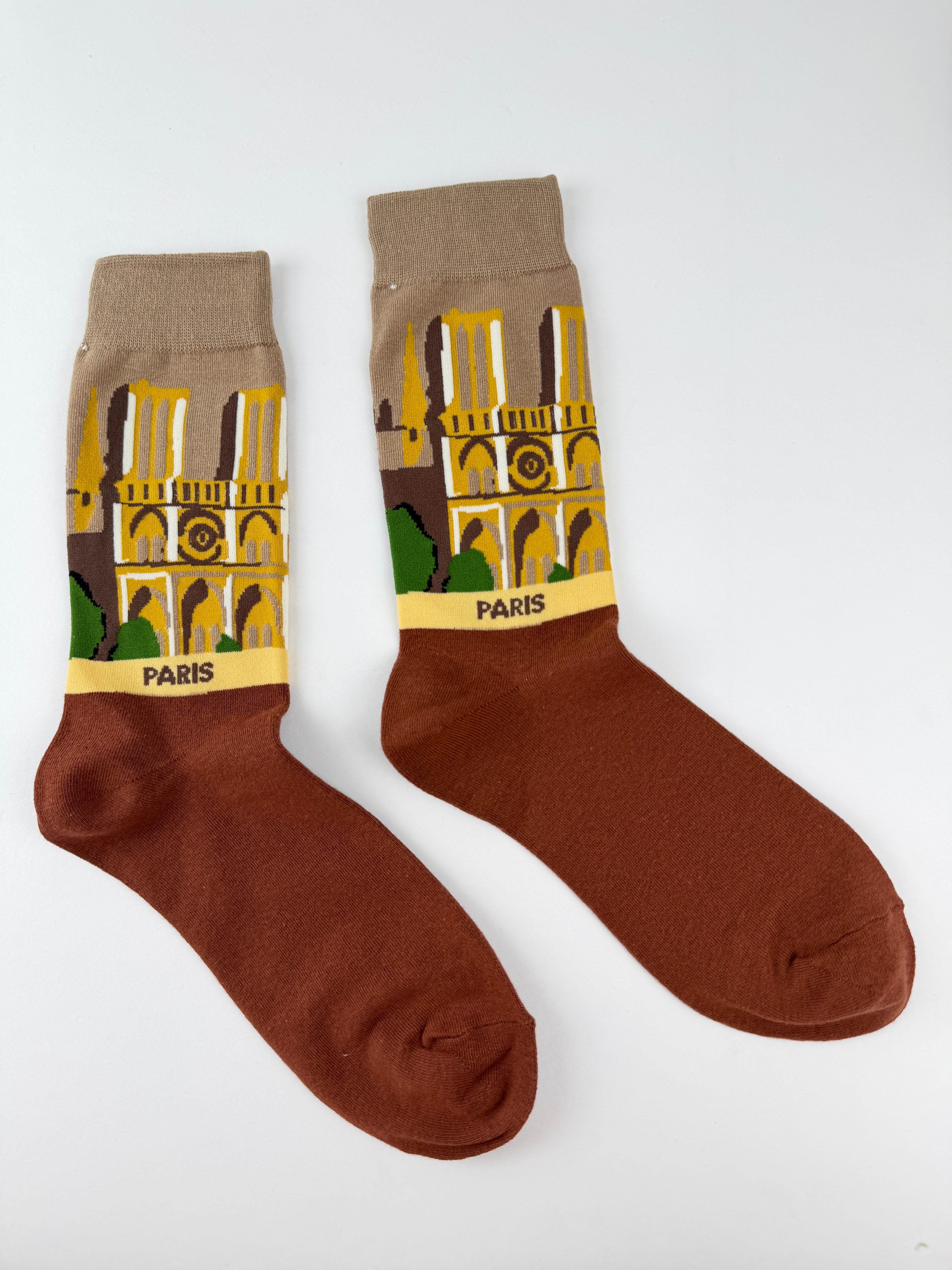 Landmark Sock – Paris Notre Dame Crew Socks