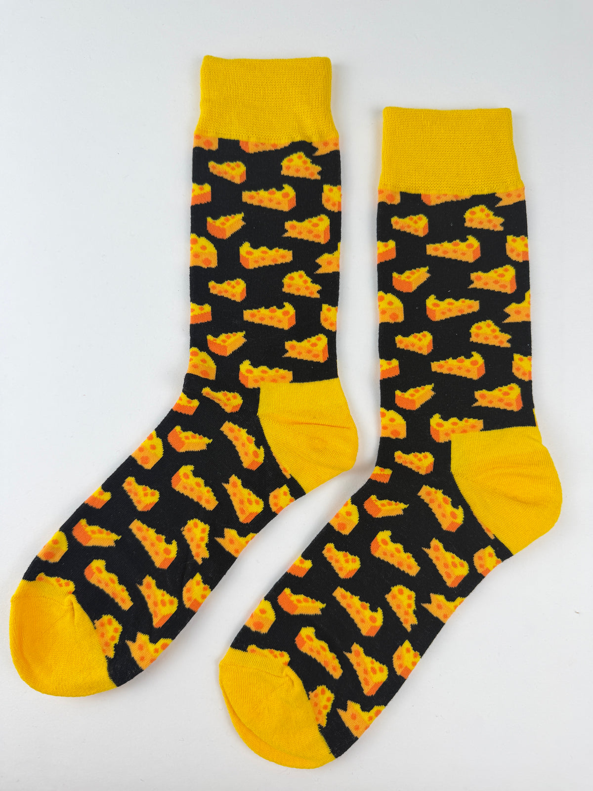 Cheese Socks – Fun Cheese Pattern Food Crew Socks