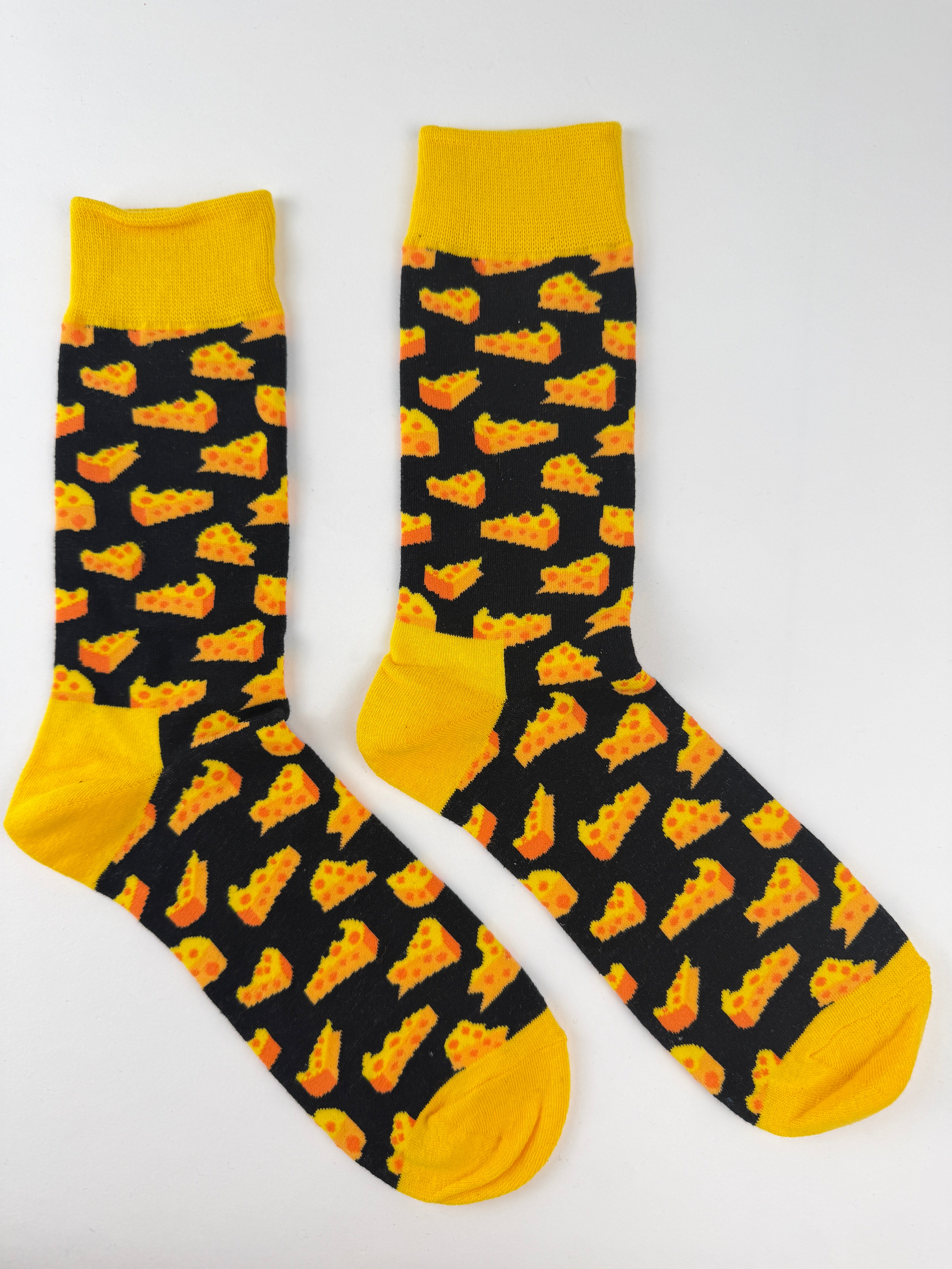 Cheese Lover Crew Socks Unisex