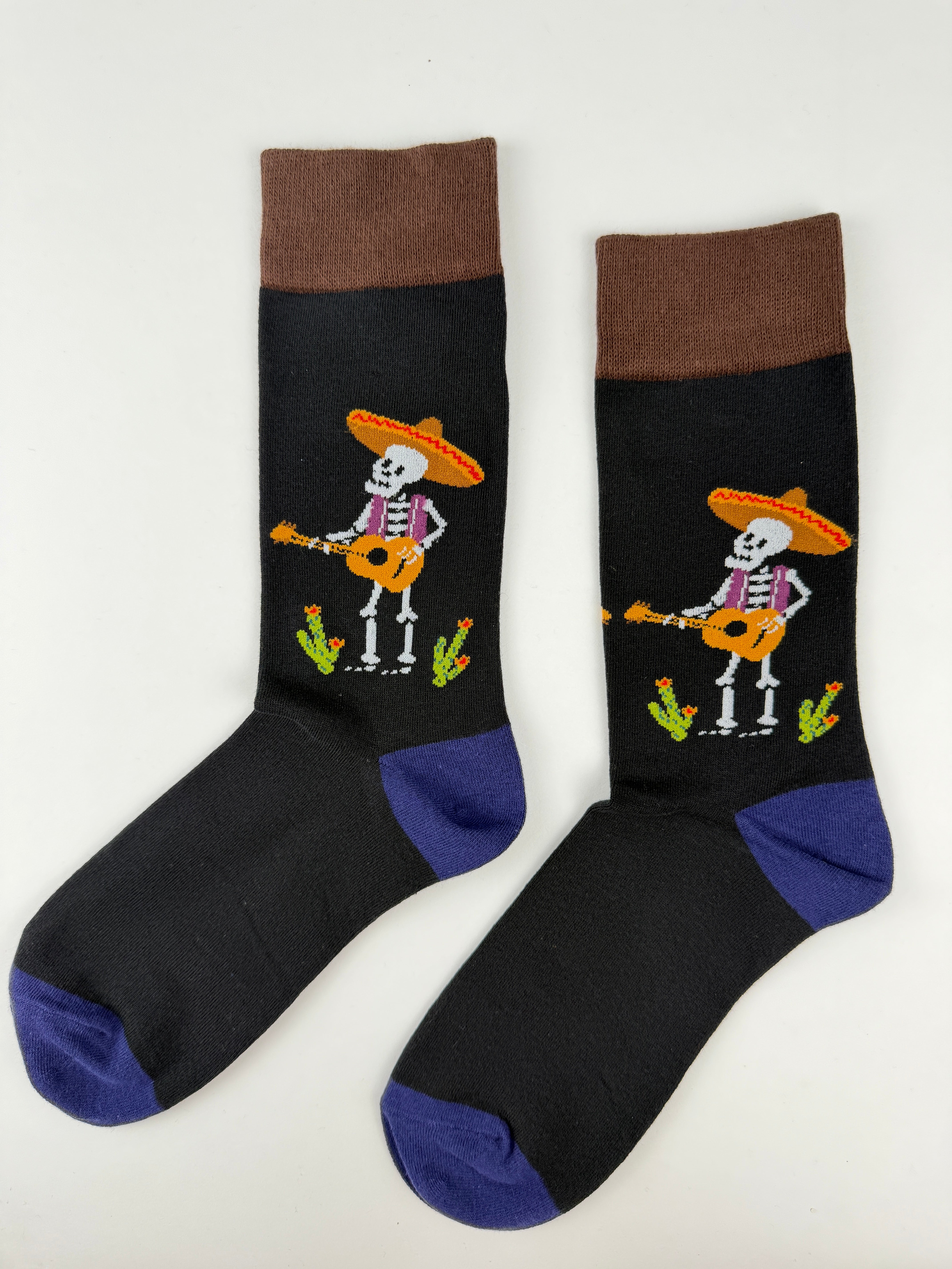 Day of the Dead Mariachi Skeleton Socks