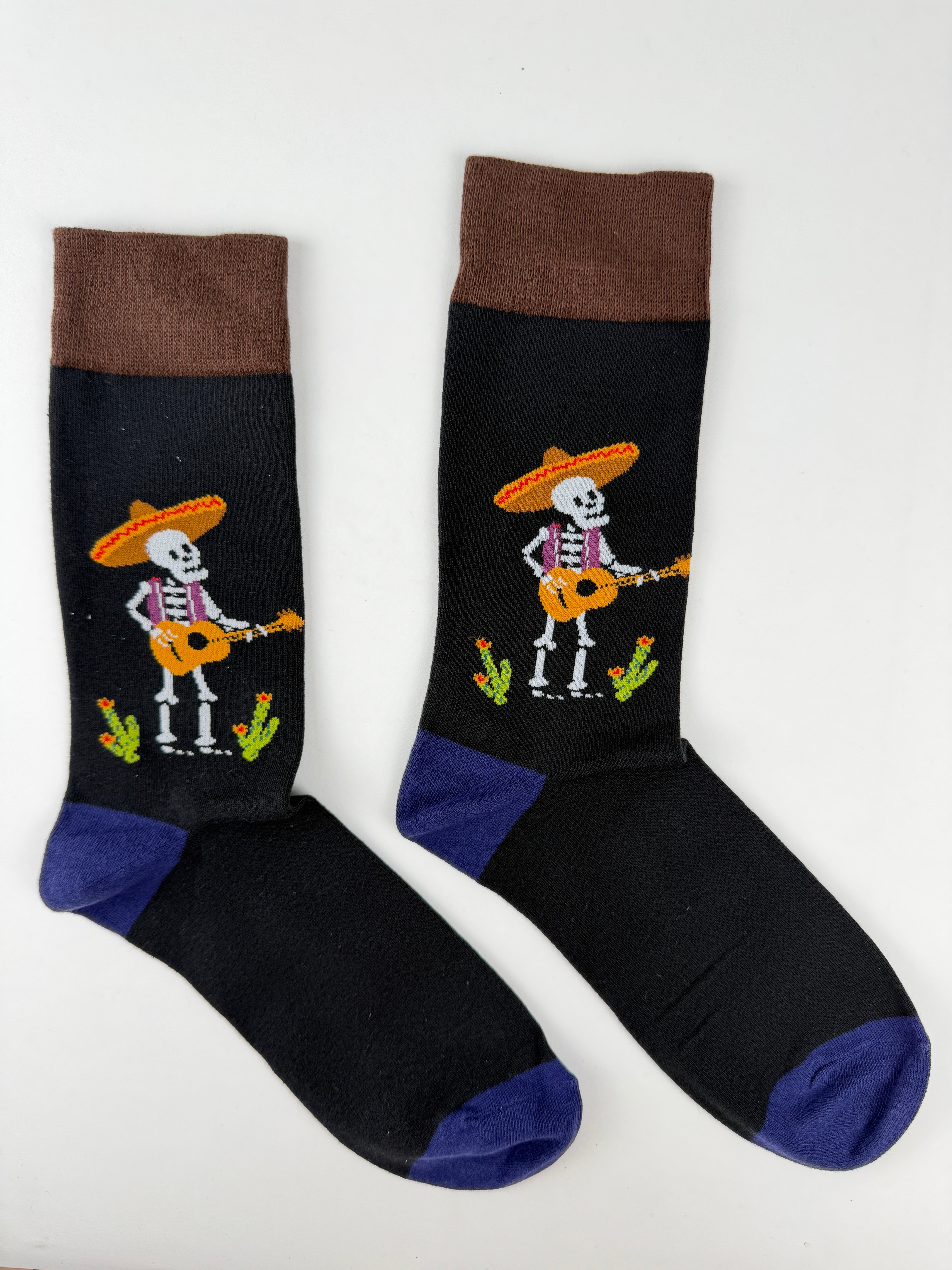 Day of the Dead Mariachi Skeleton Socks