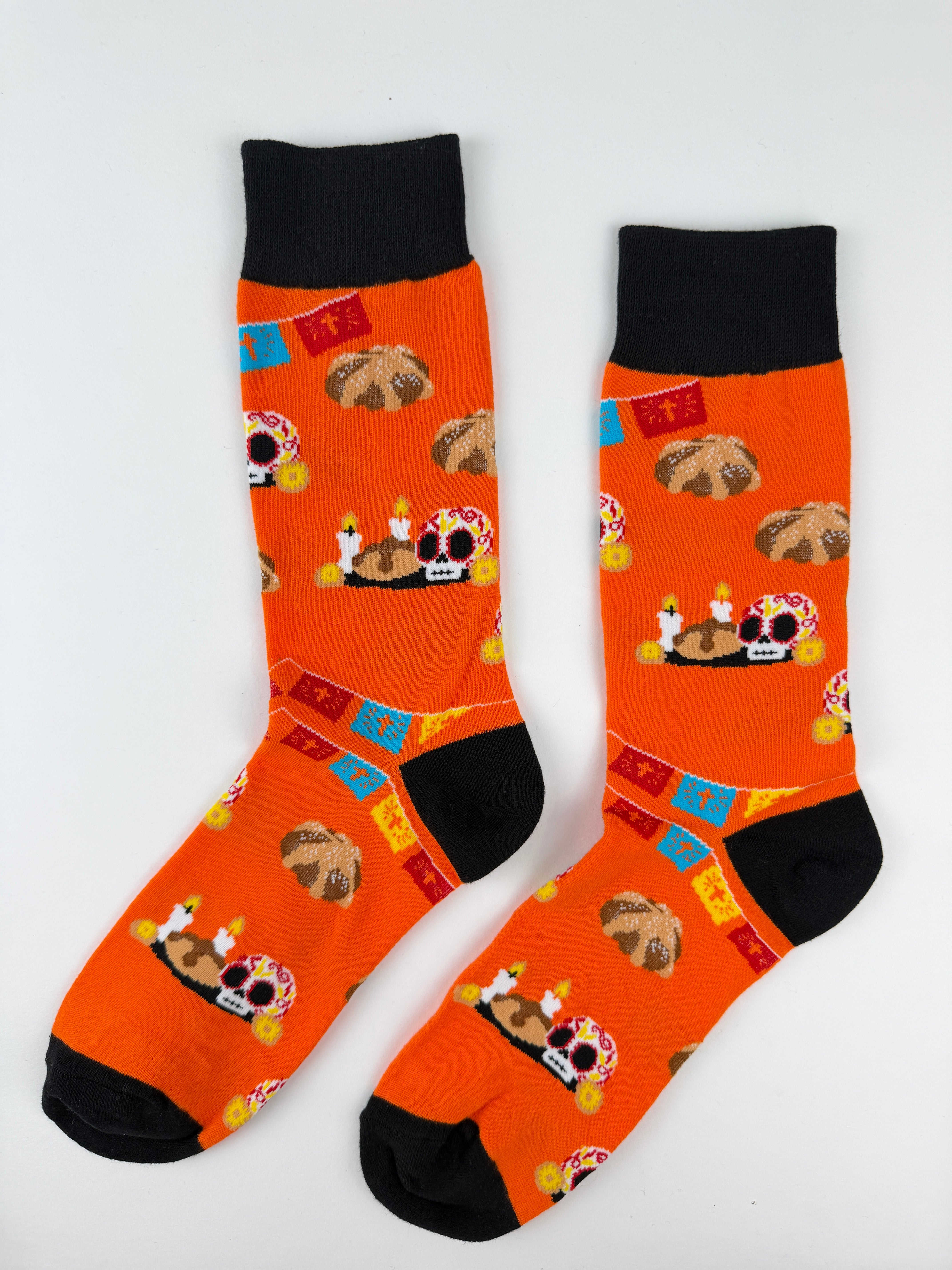 Day of the Dead Pan de Muerto Crew Socks Unisex