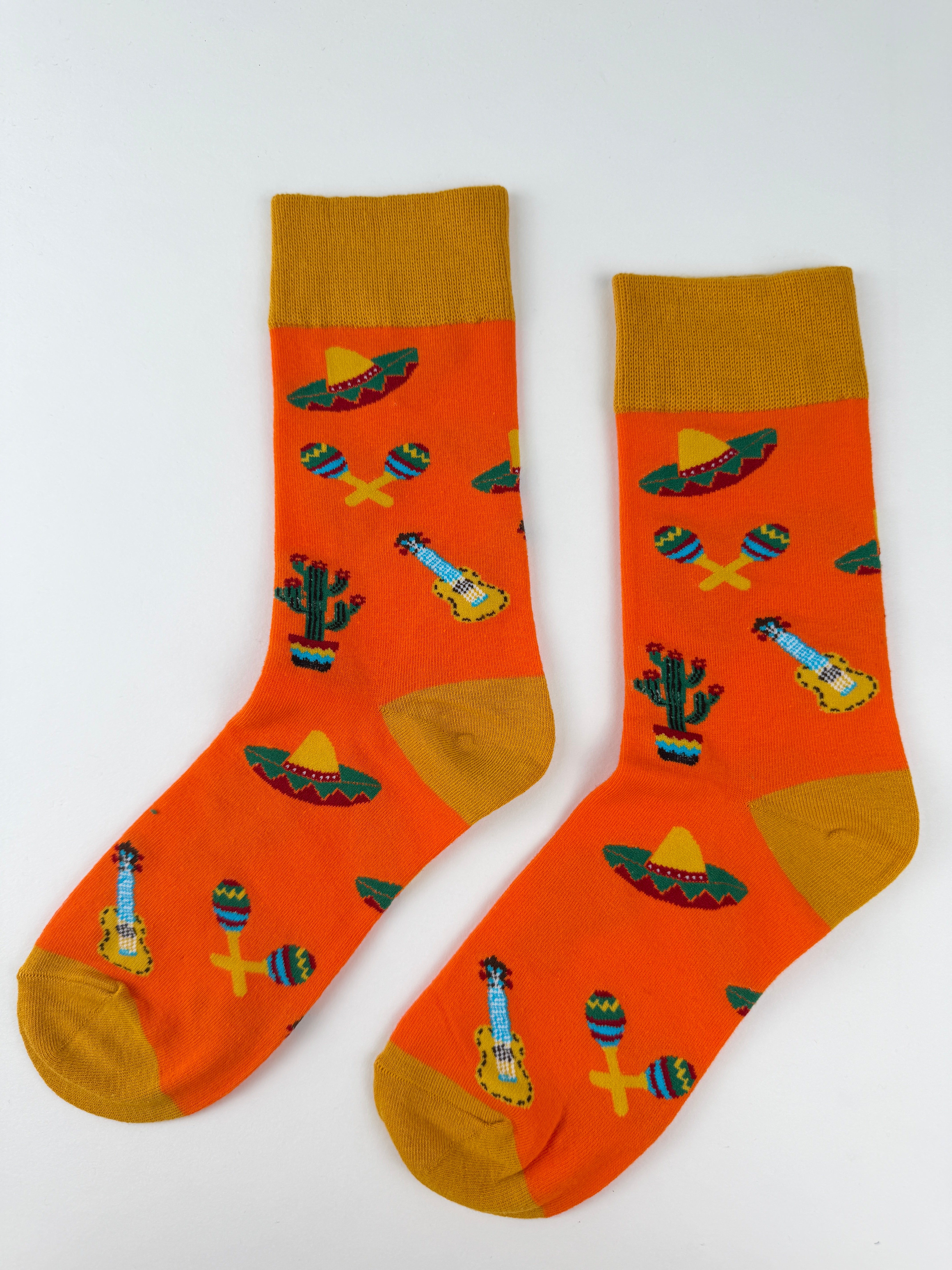 Sombrero & Fiesta Icons Crew Socks Unisex