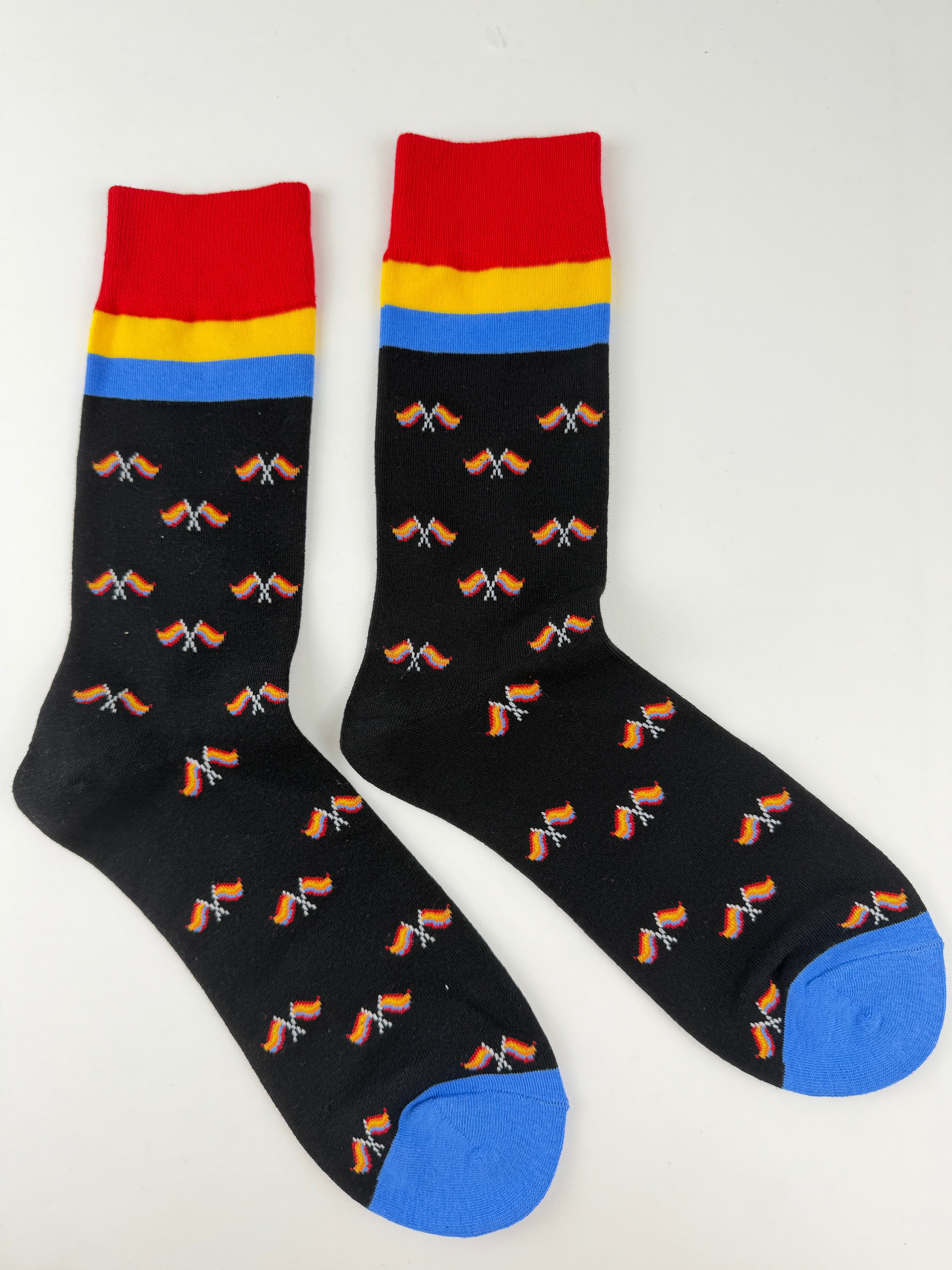 Valentine’s Socks – Rainbow Flag Pattern Crew Socks