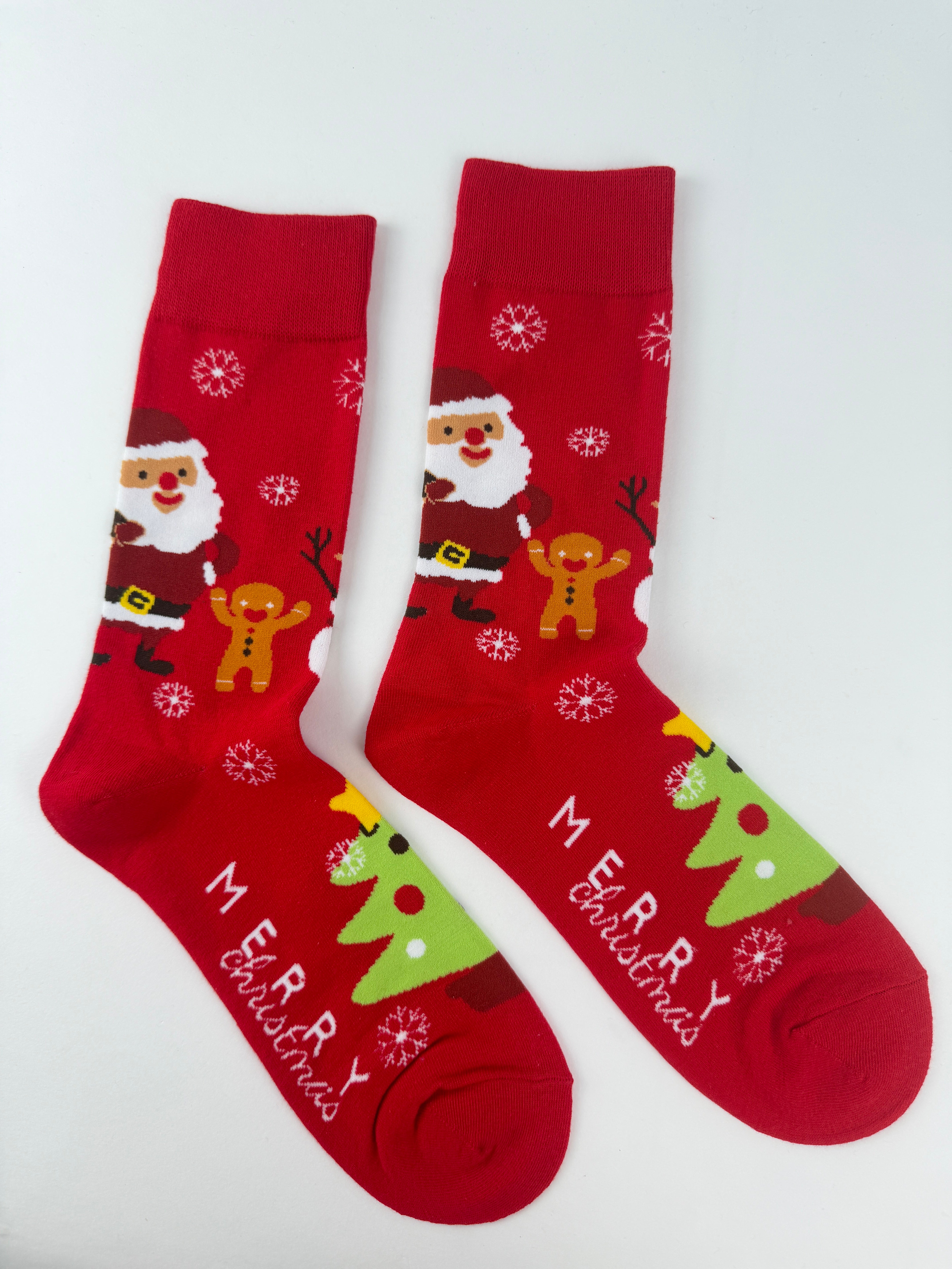 Merry Christmas Socks – Santa, Gingerbread & Tree