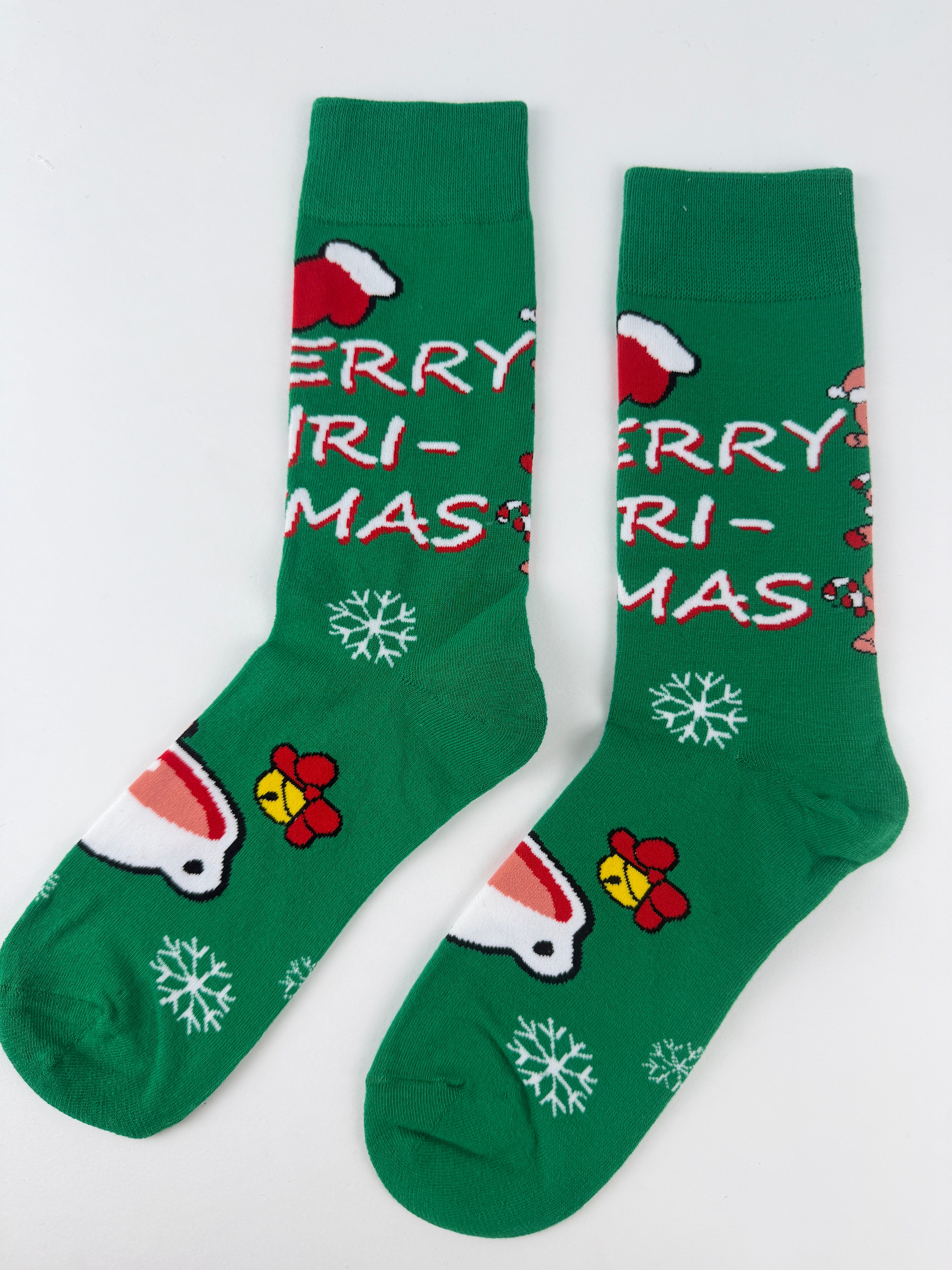 Christmas Socks – Gingerbread, Candy Cane & Bells