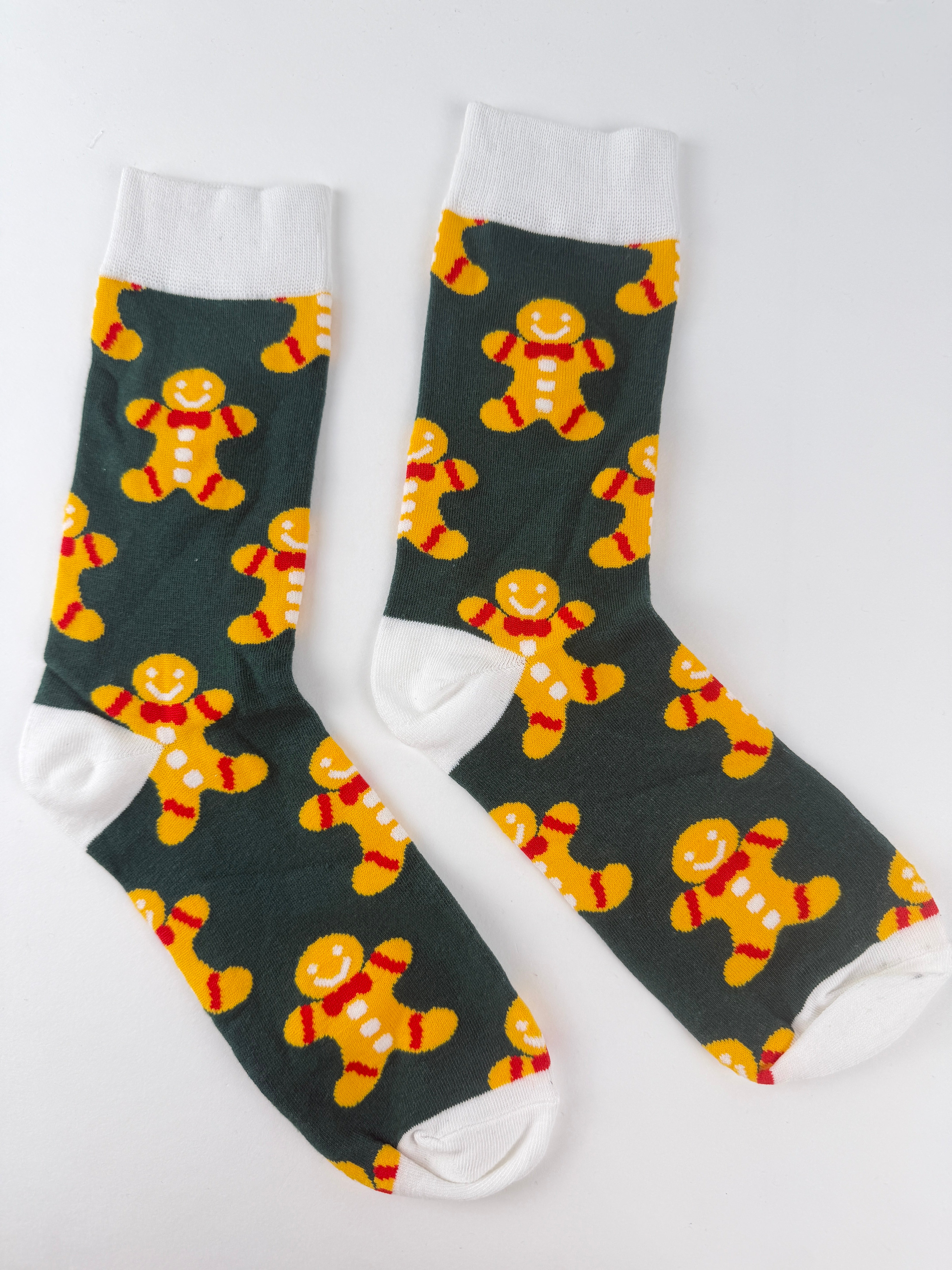 Gingerbread Man Christmas Socks