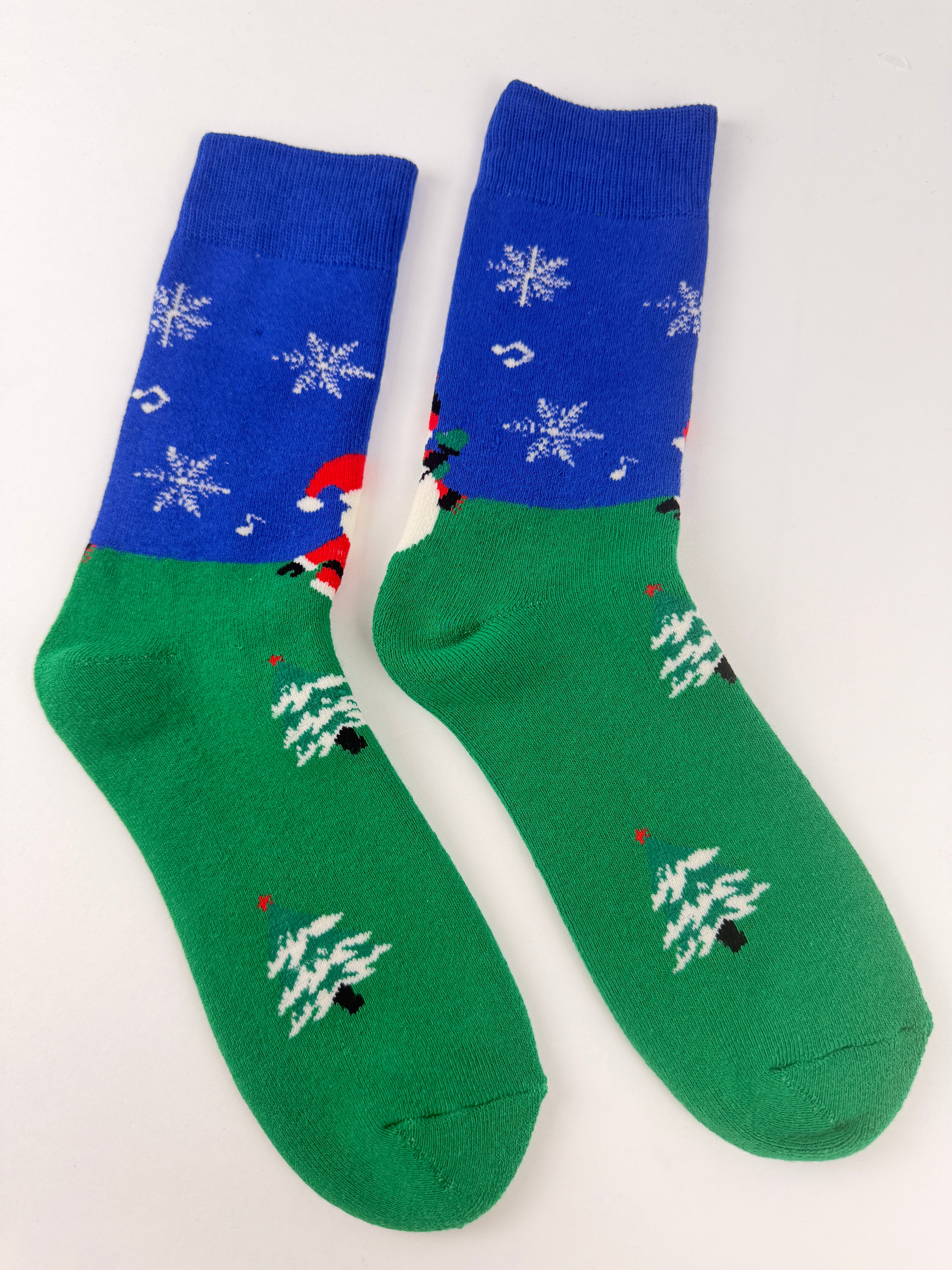 Santa & Snowman Socks – Christmas Musical Crew