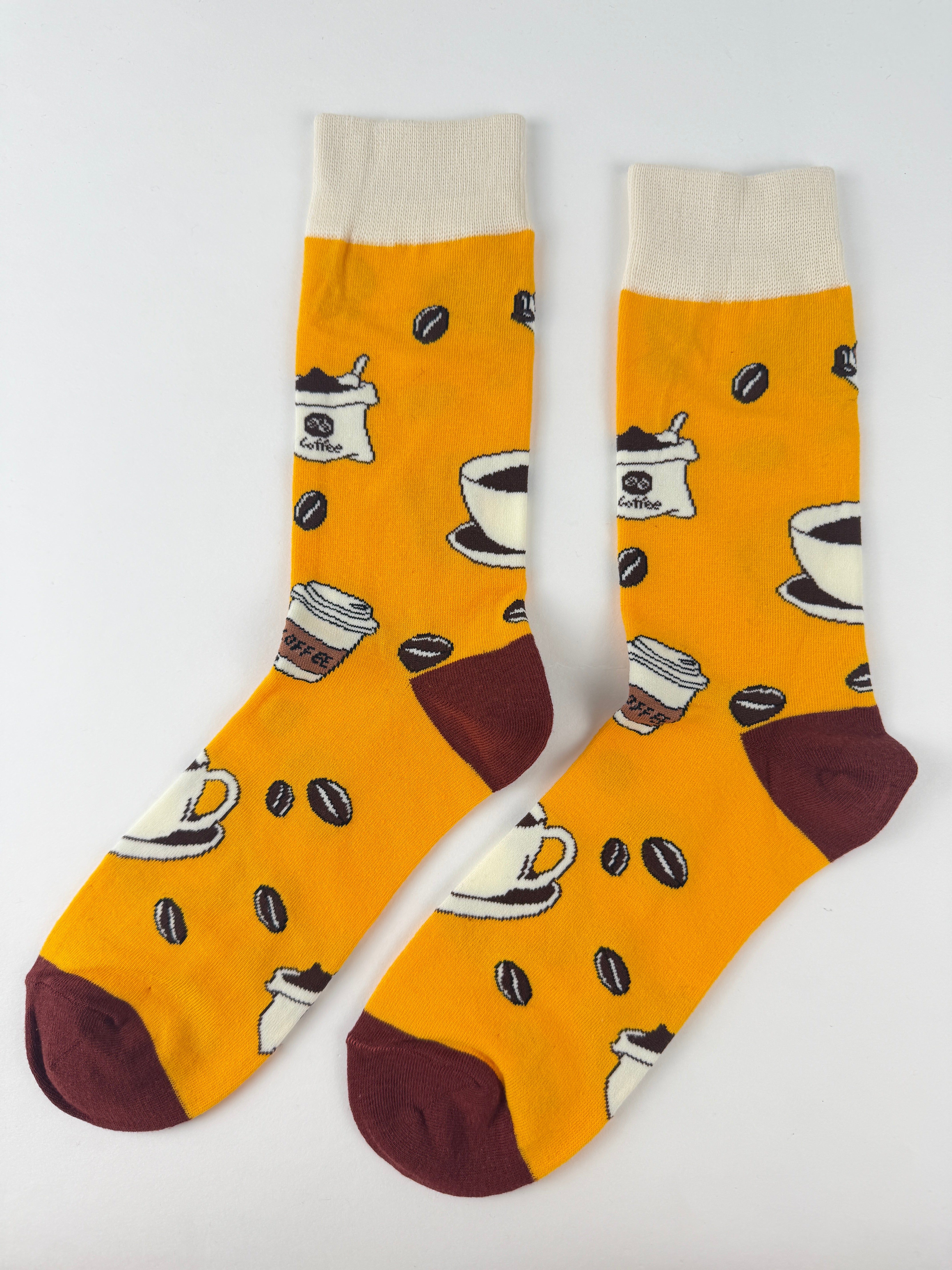 Food Socks - Coffee Cup Pattern