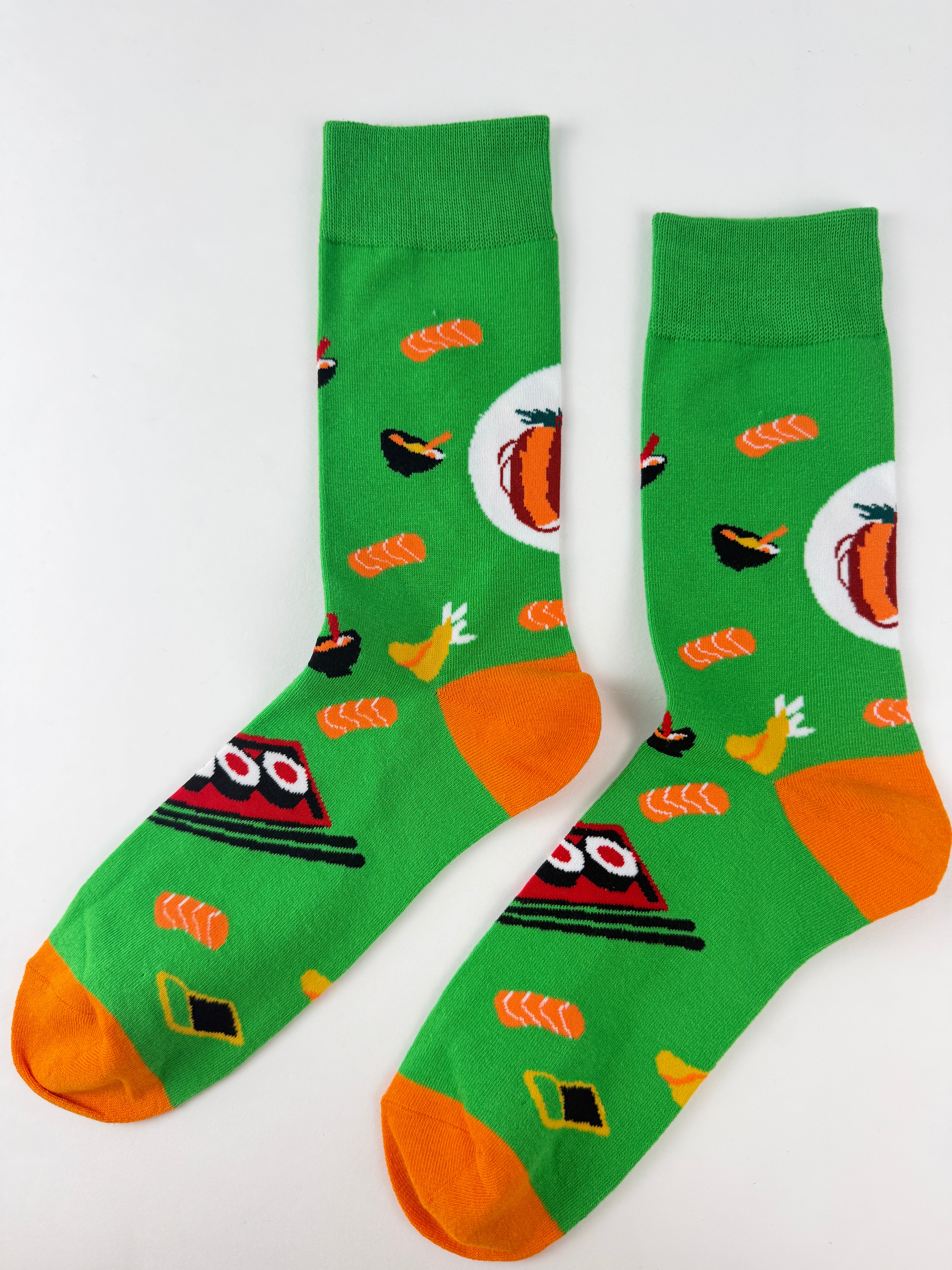 Food Socks – Sushi Socks Green Japanese Food