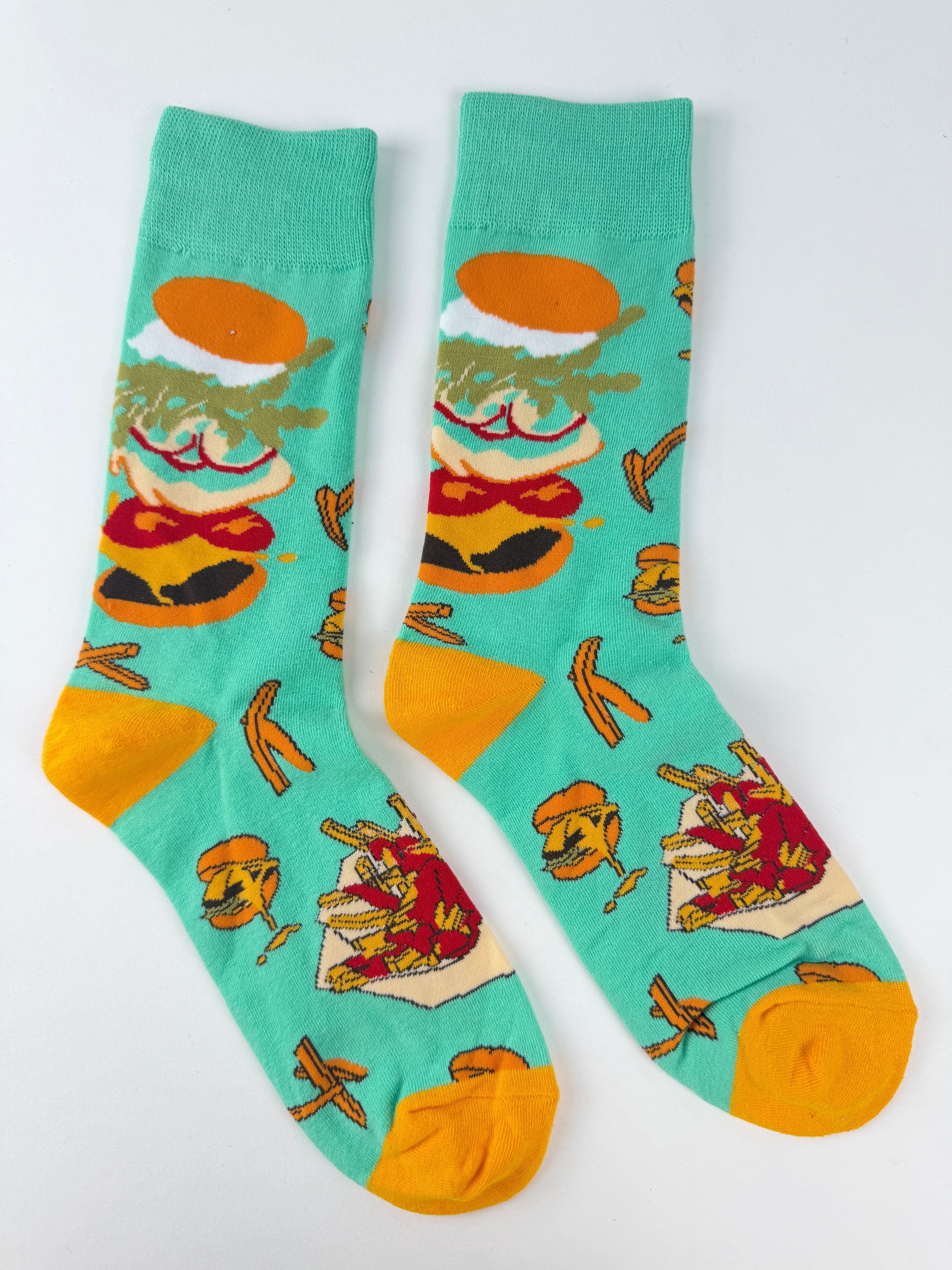 Food Socks – French Fries Fast Food